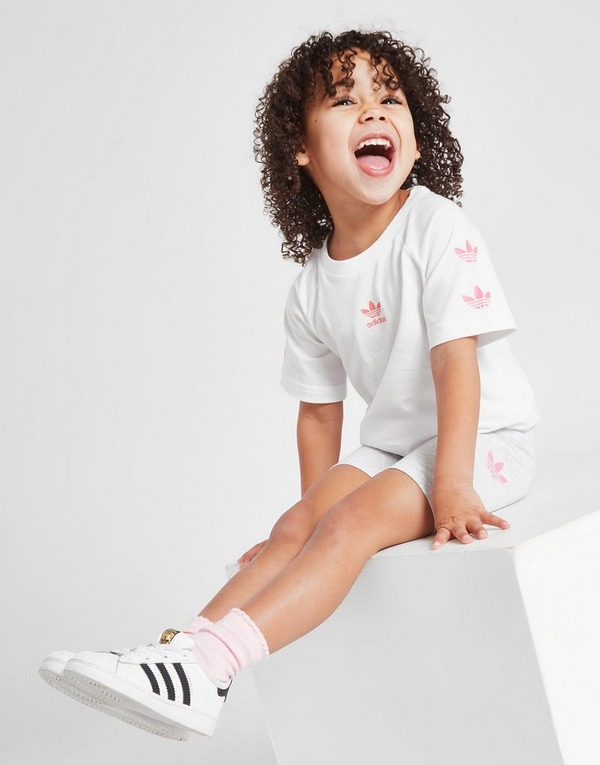 Bezienswaardigheden bekijken Neuropathie alleen White adidas Originals Girls' Trefoil T-Shirt/Cycle Shorts Set Infant | JD  Sports Global