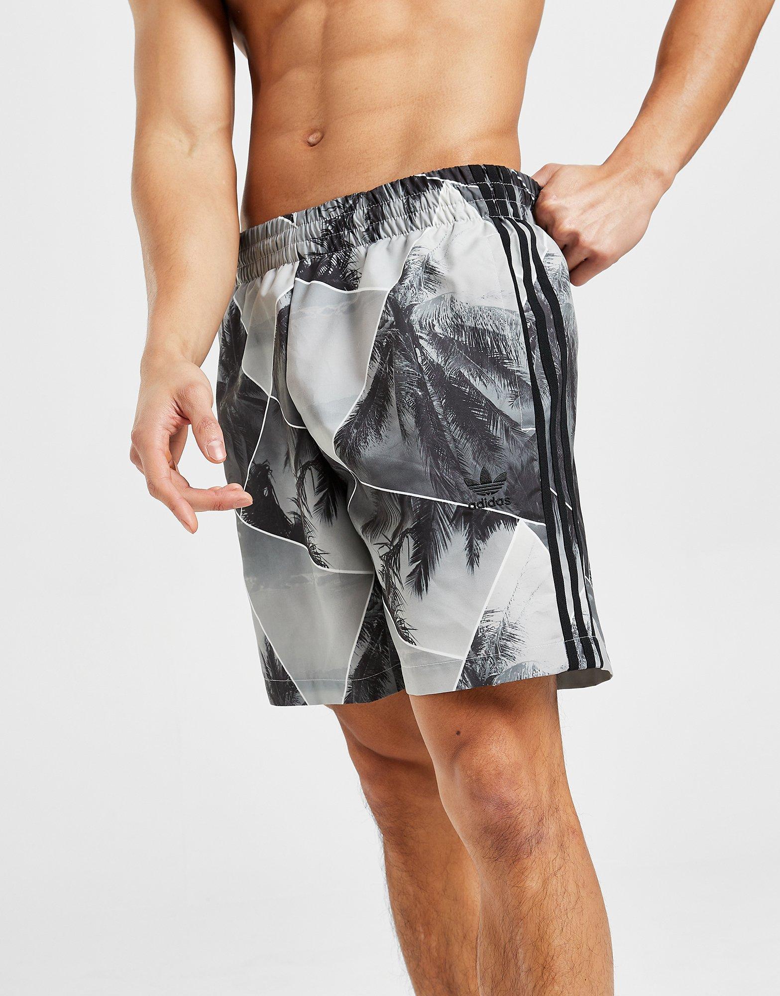 adidas Originals Palm All Over Print Swim Shorts Herren