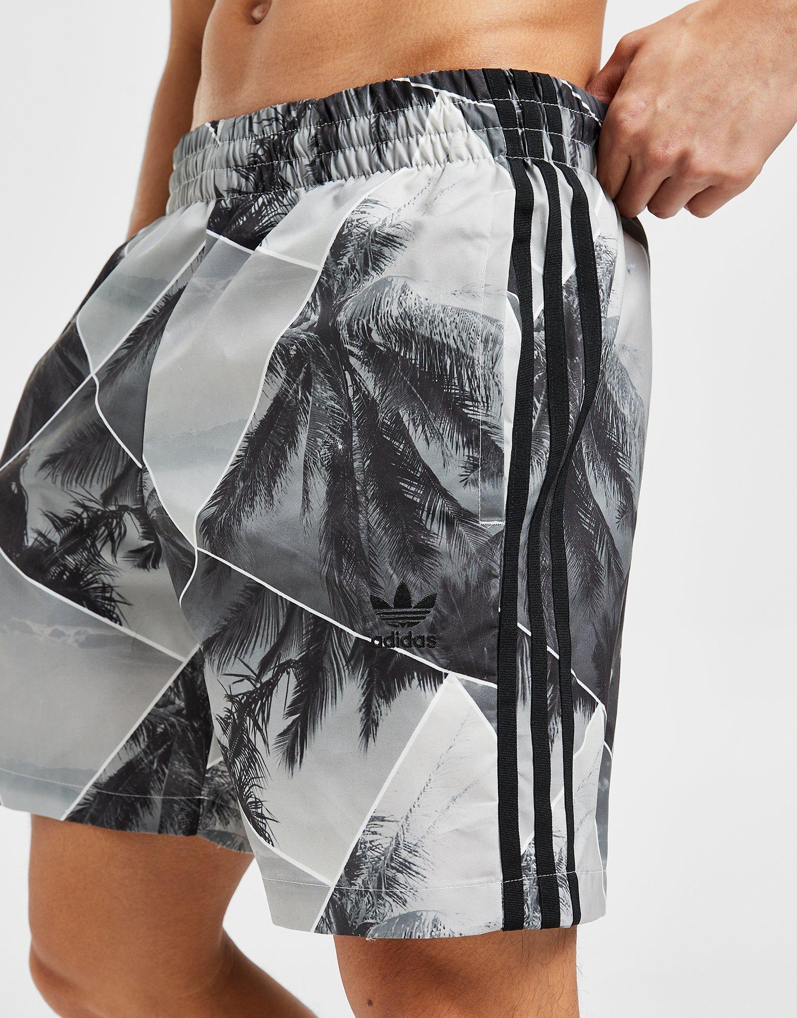 adidas Originals Palm All Over Print Swim Shorts Herren