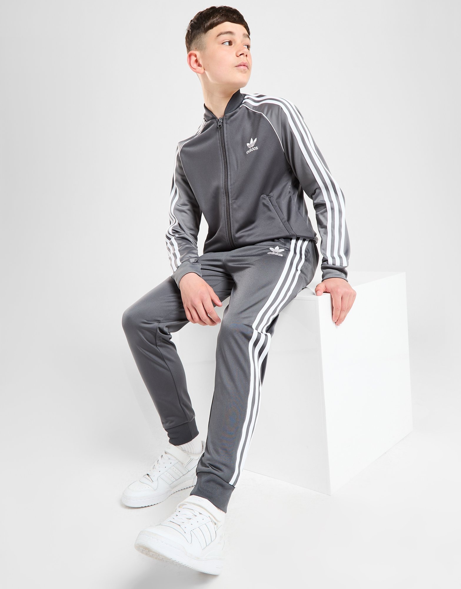 Grey Adidas Originals SST Track Top Junior JD Sports UK | atelier-yuwa ...