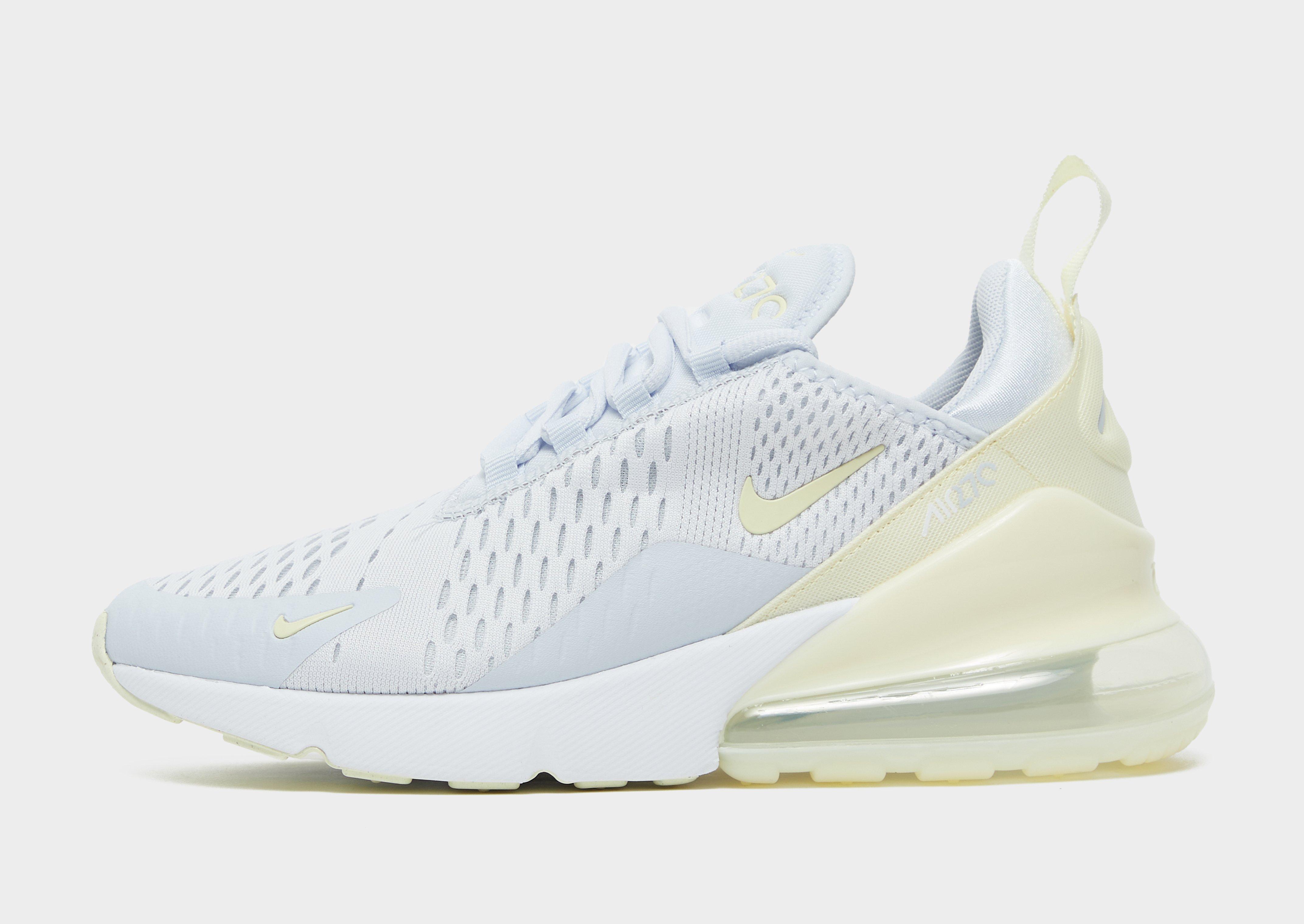 White and yellow hot sale air max 270