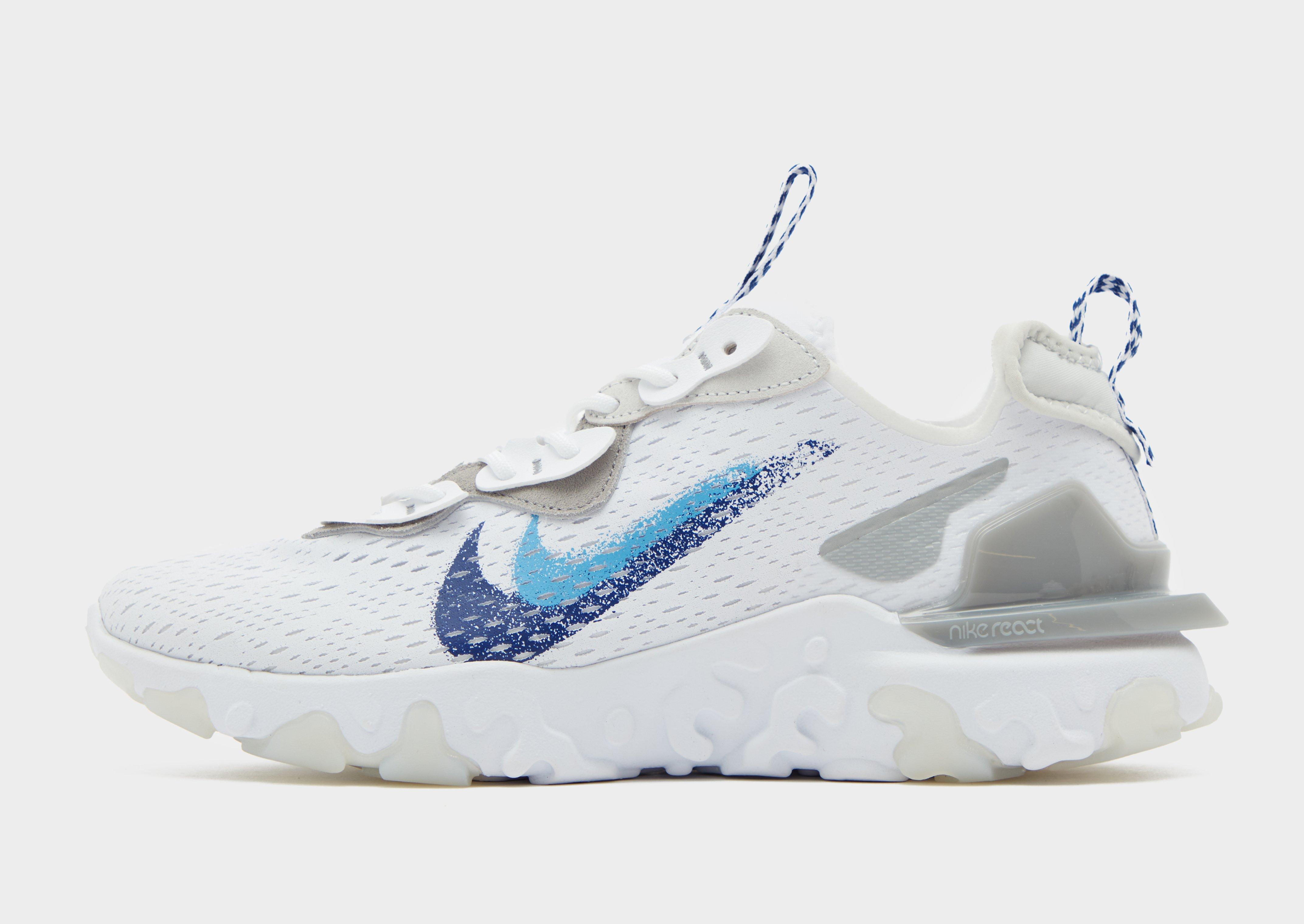 Nike react cheap white shoes