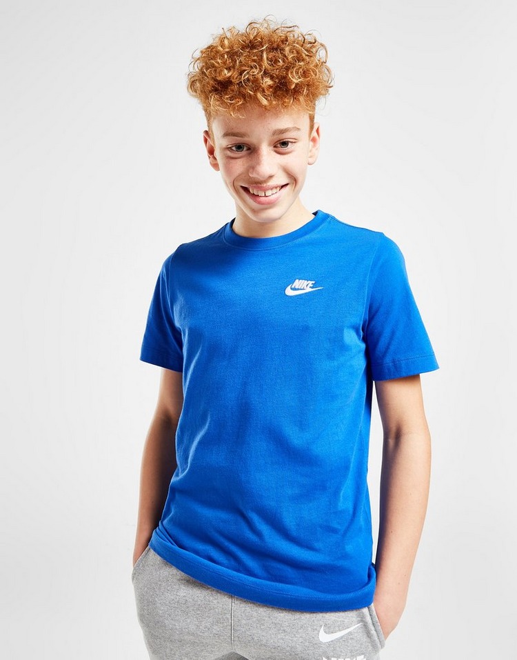 Blue Nike Small Logo T-Shirt Junior | JD Sports UK