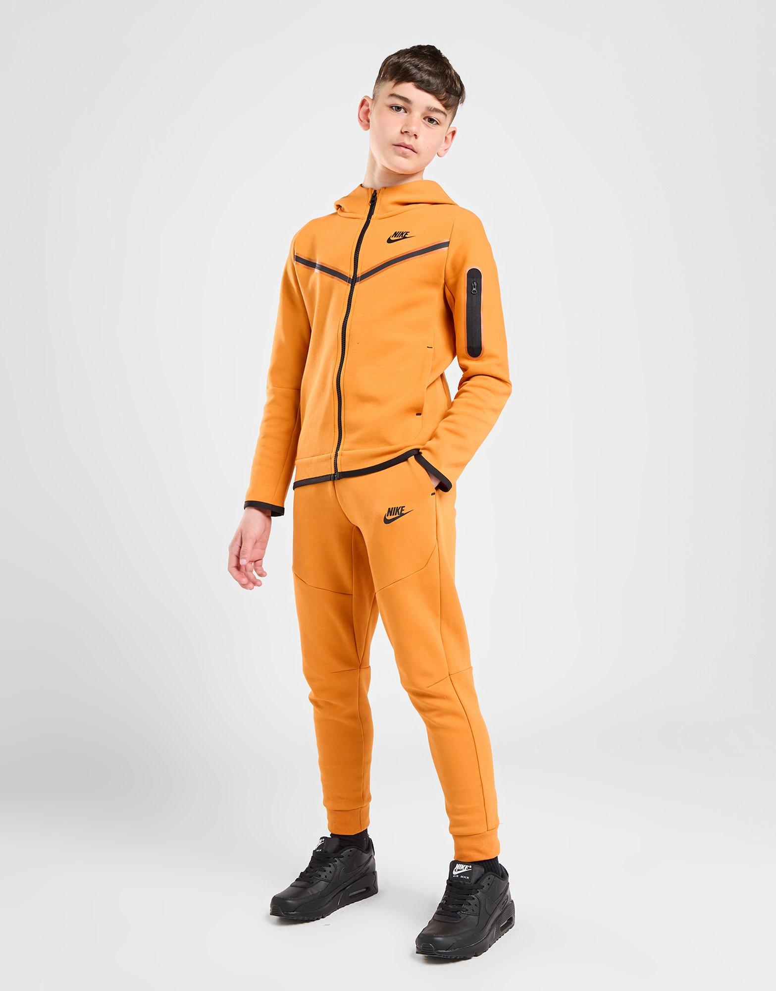 Orange Nike Tech Fleece Track Pants Junior | JD Sports Global - JD