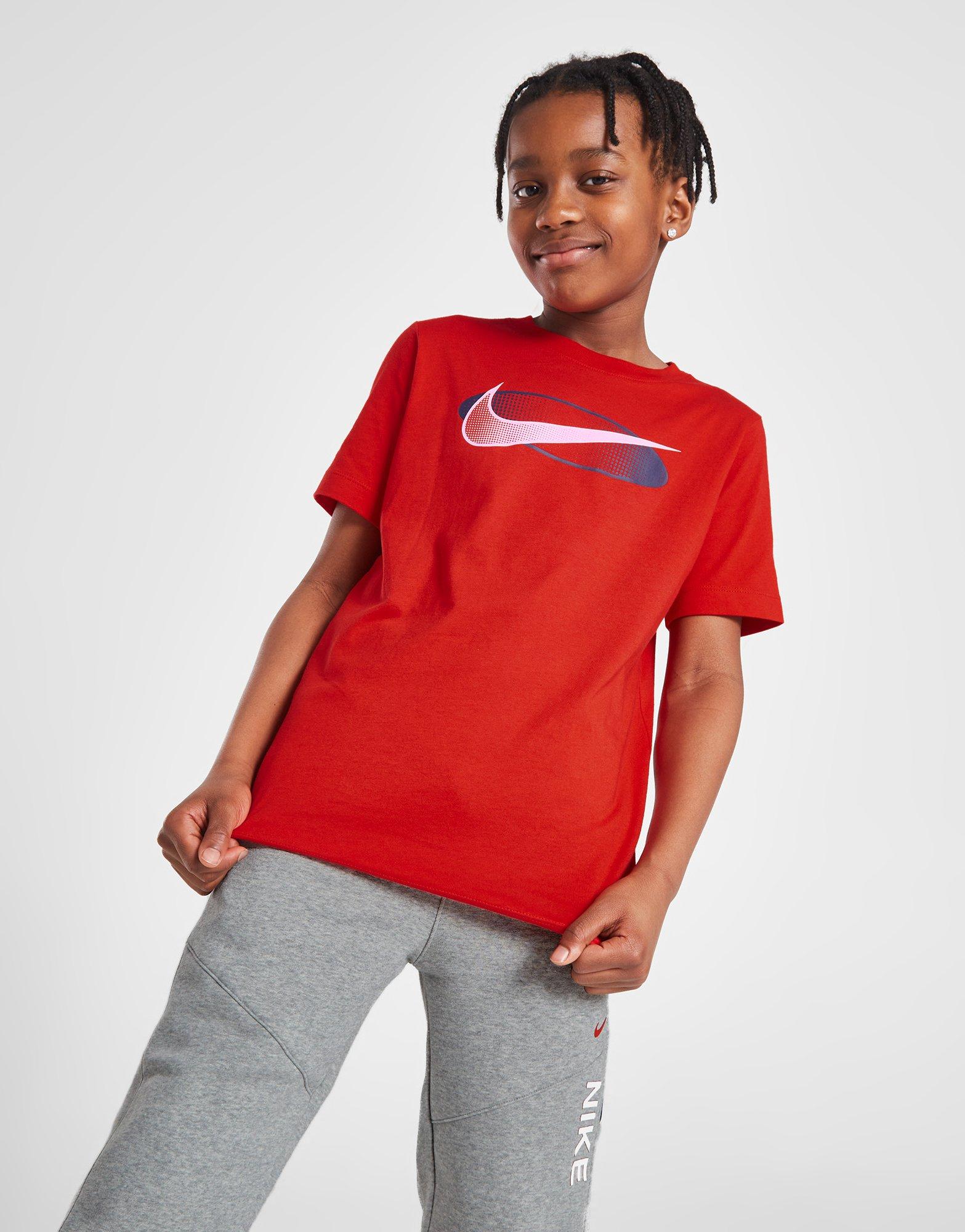 Red Nike Brandmark 2 T Shirt Junior JD Sports UK