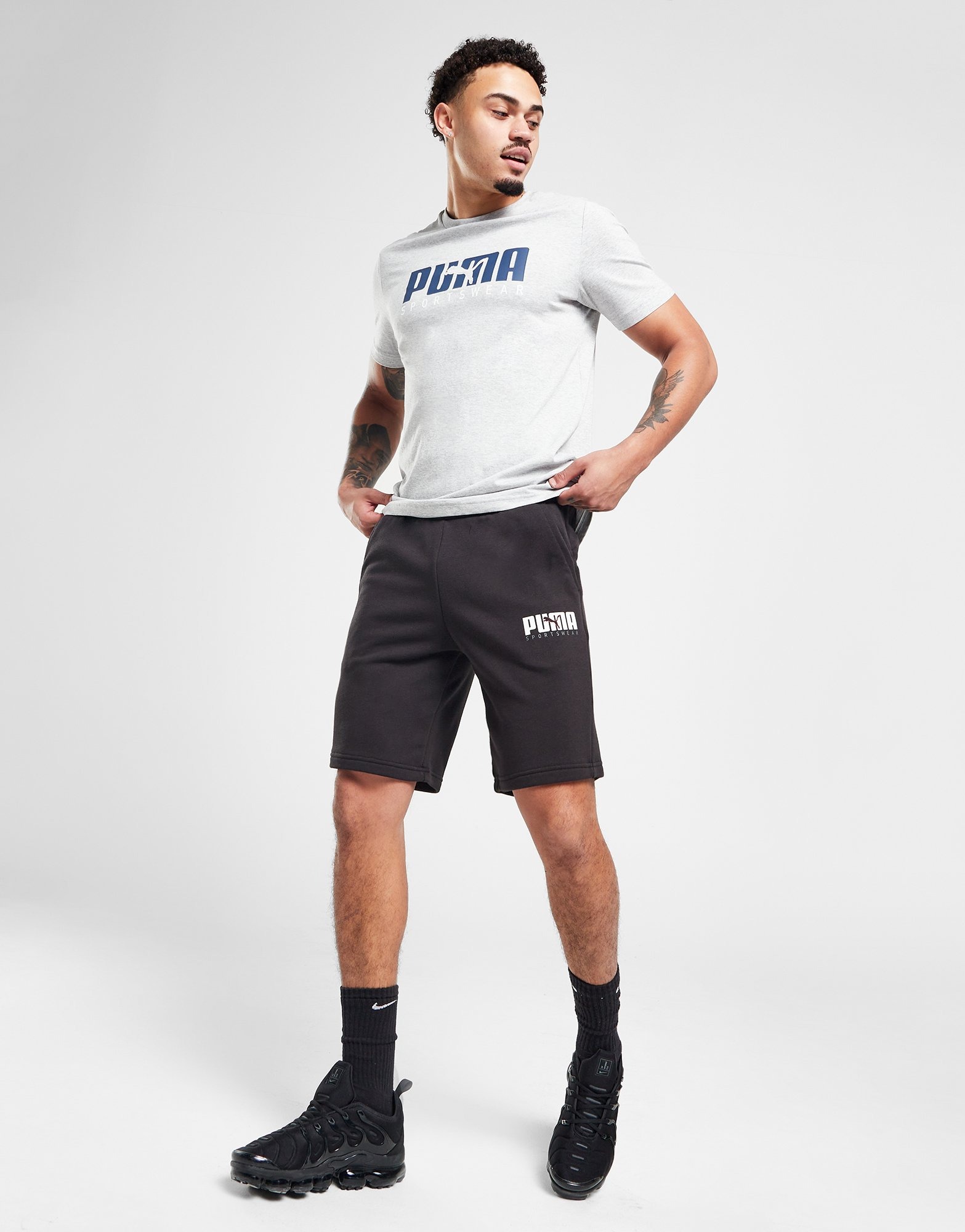 Black Puma Sportswear Shorts | JD Sports UK