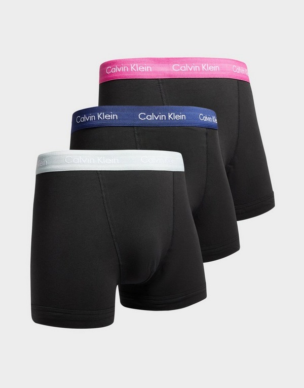 Black Calvin Klein Underwear 3 Pack Trunks - JD Sports Ireland