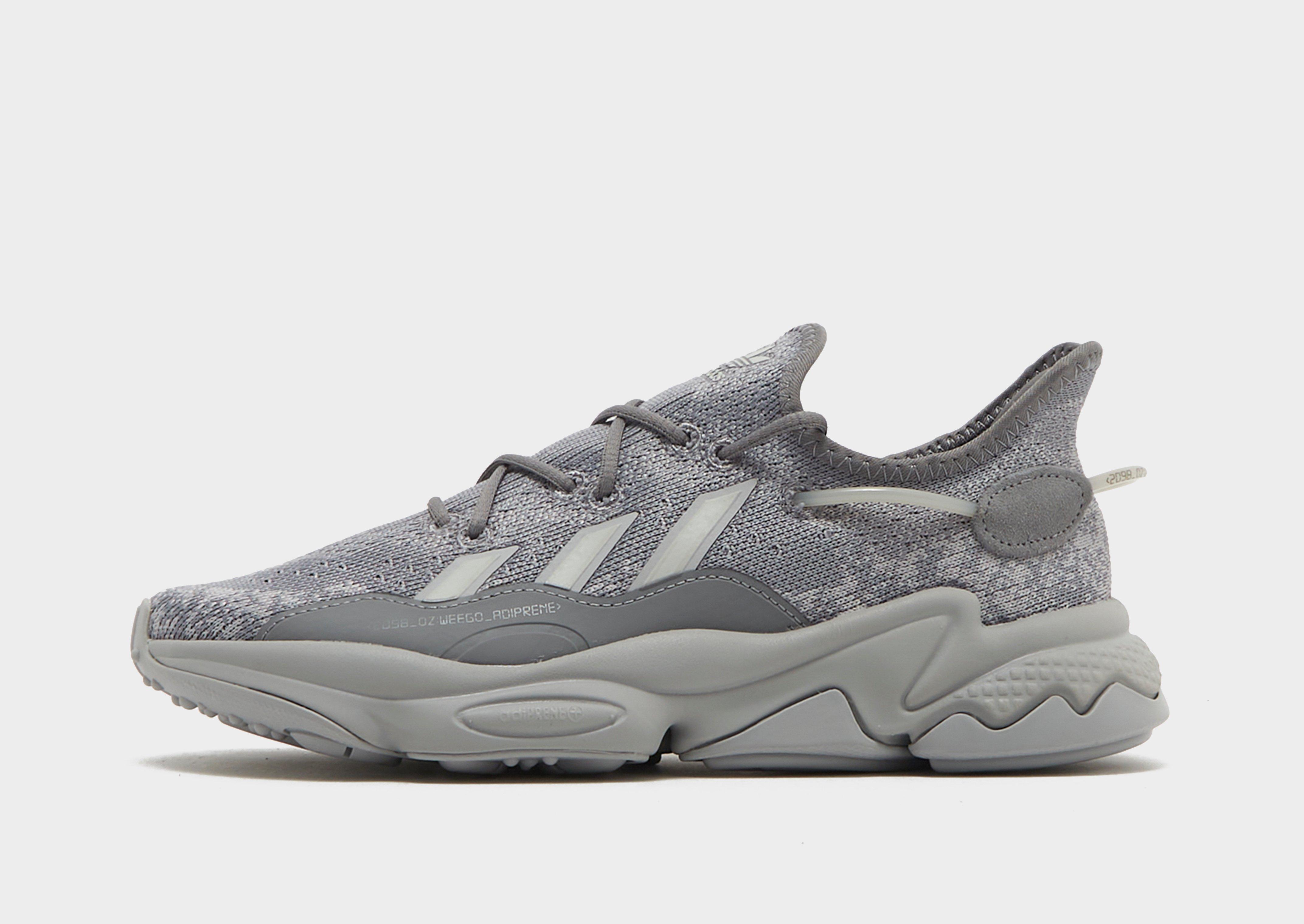 Grey adidas Originals Ozweego Knit Junior - JD Sports Ireland