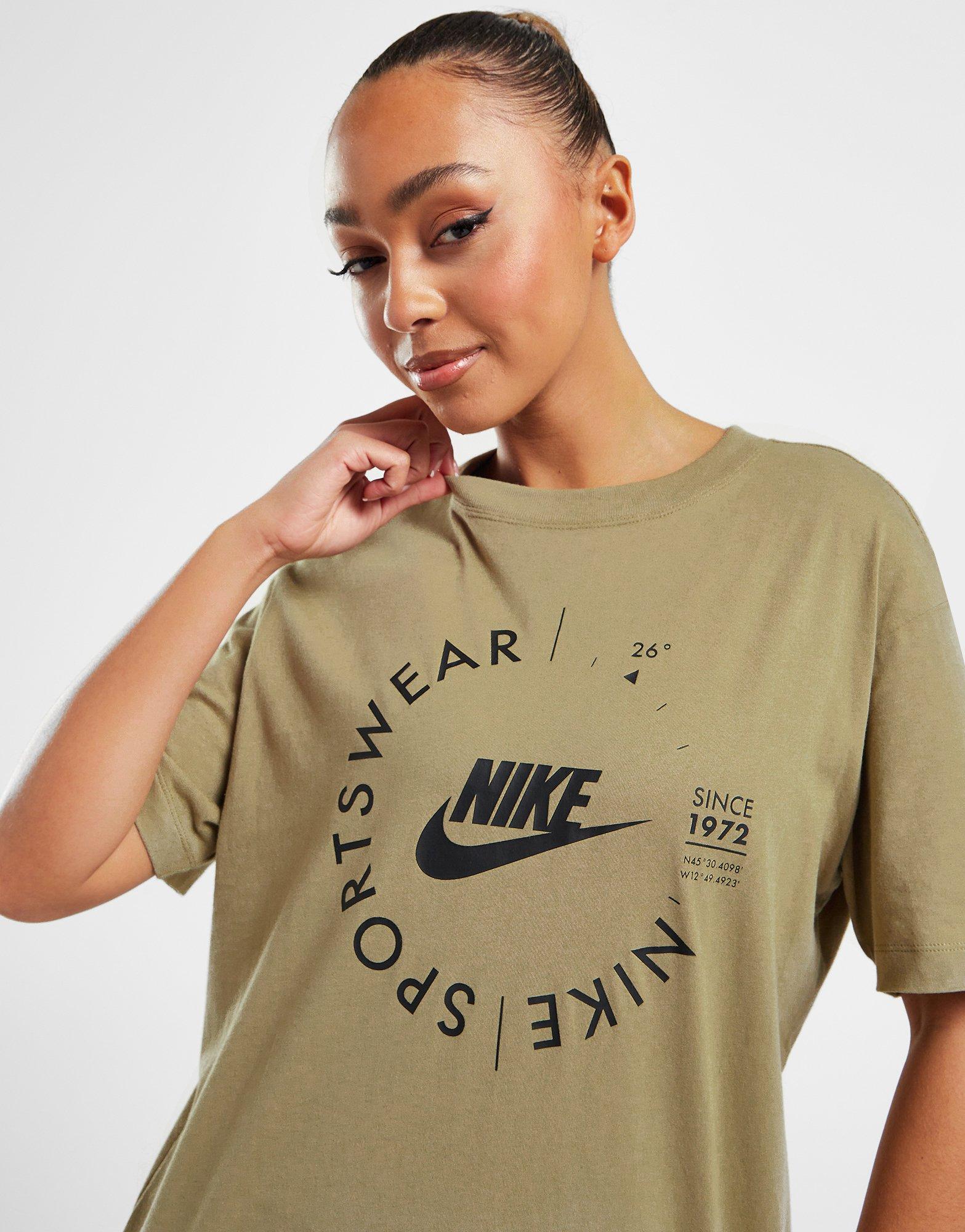 T shirt nike clearance femme brun