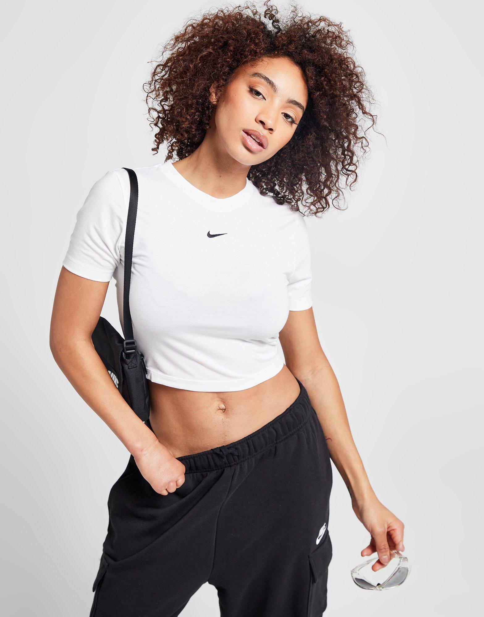 Nike mini store swoosh crop top