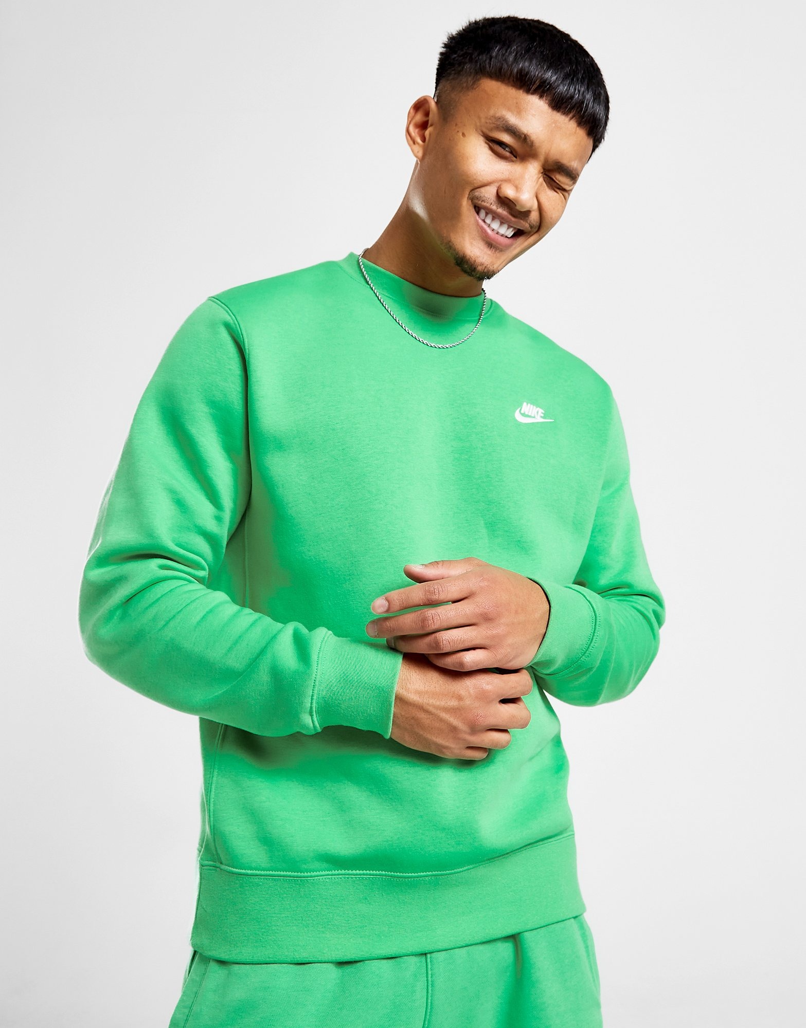 Green Nike Foundation Fleece Sweatshirt | Sports Global