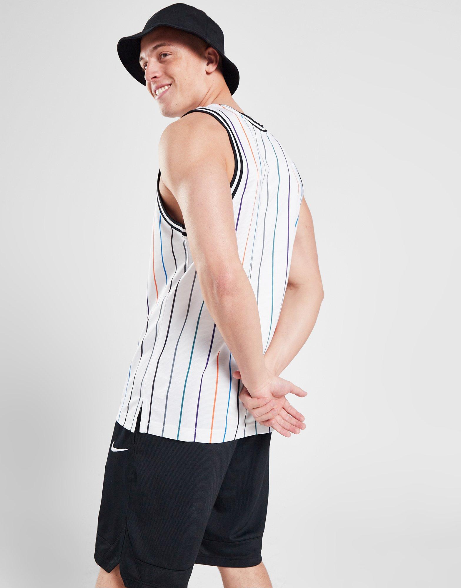 Alpha Pinstripe Basketball Jersey