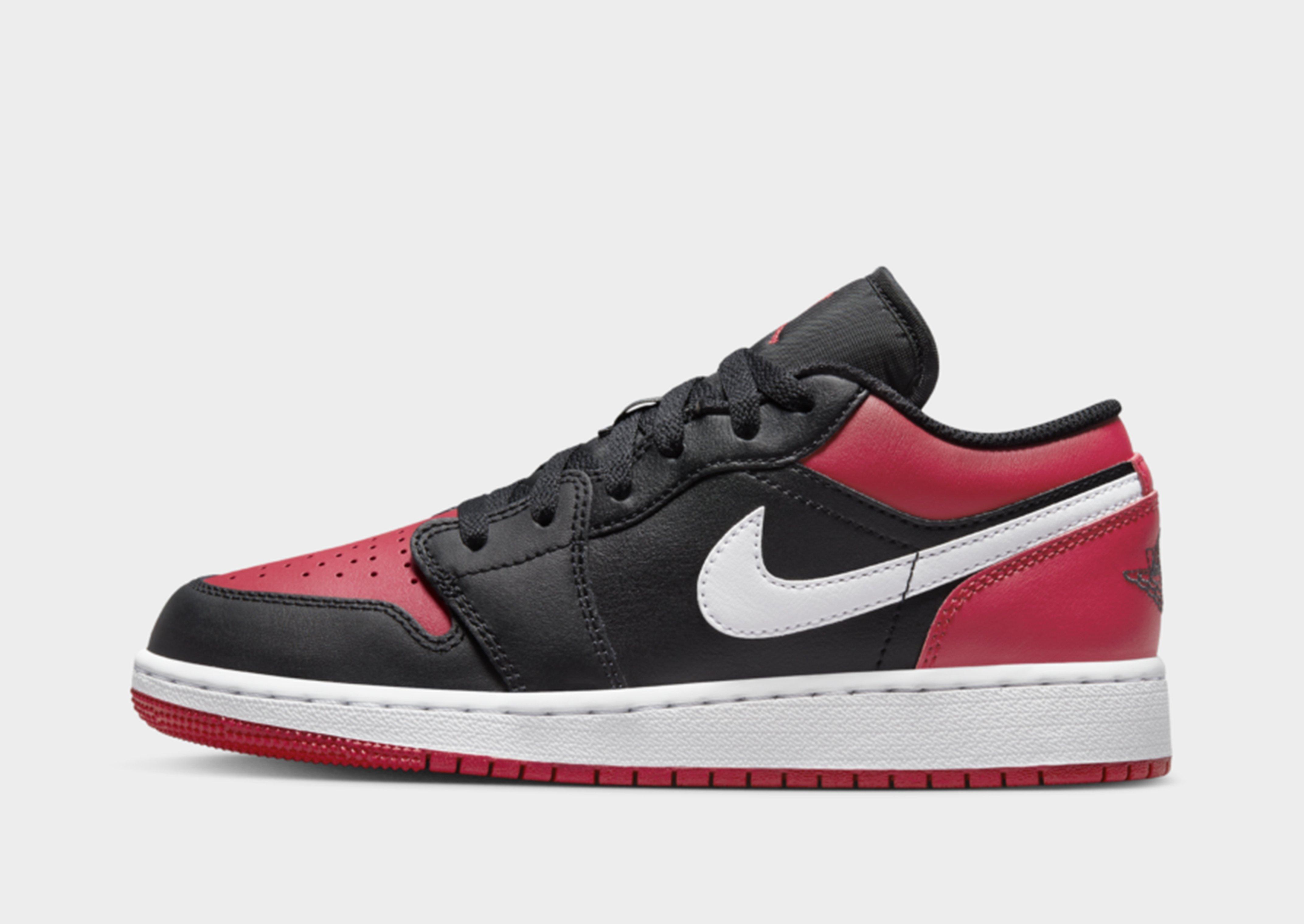 Red Jordan Air 1 Low Junior | JD Sports UK