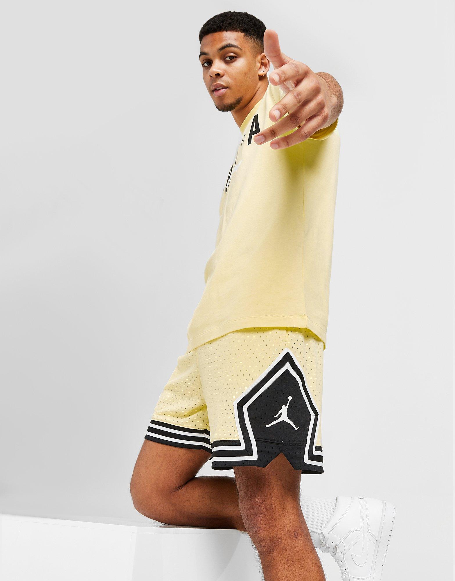 jordan shorts yellow