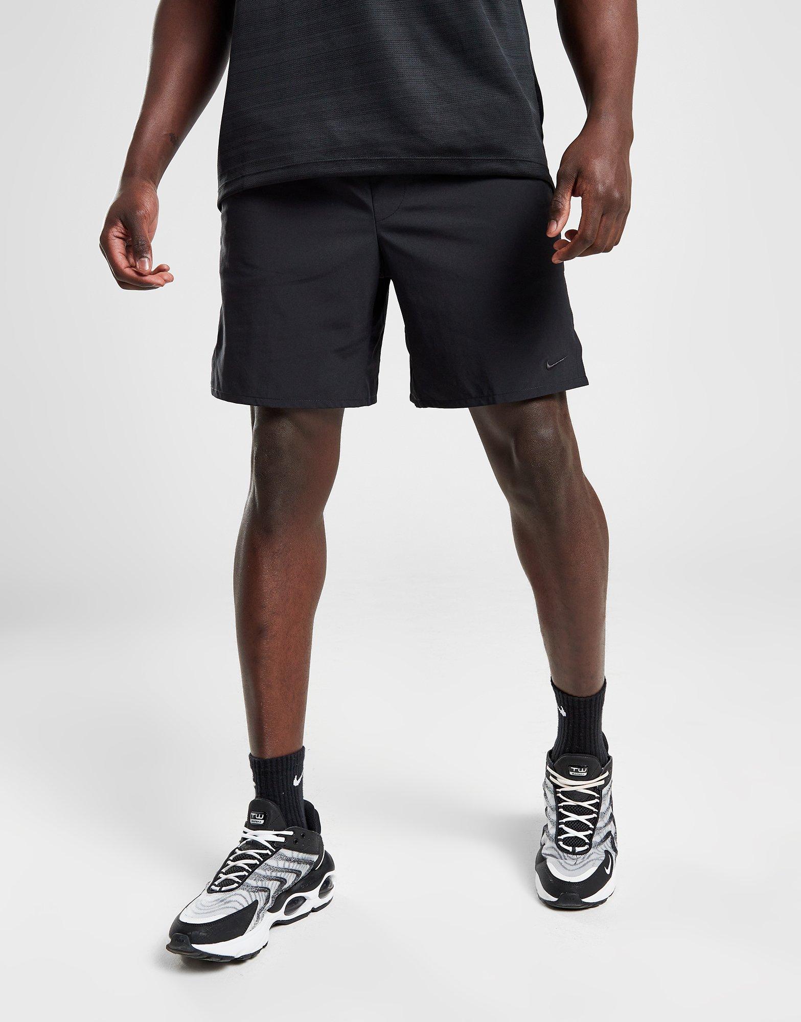 Nike woven logo shorts cheap in black