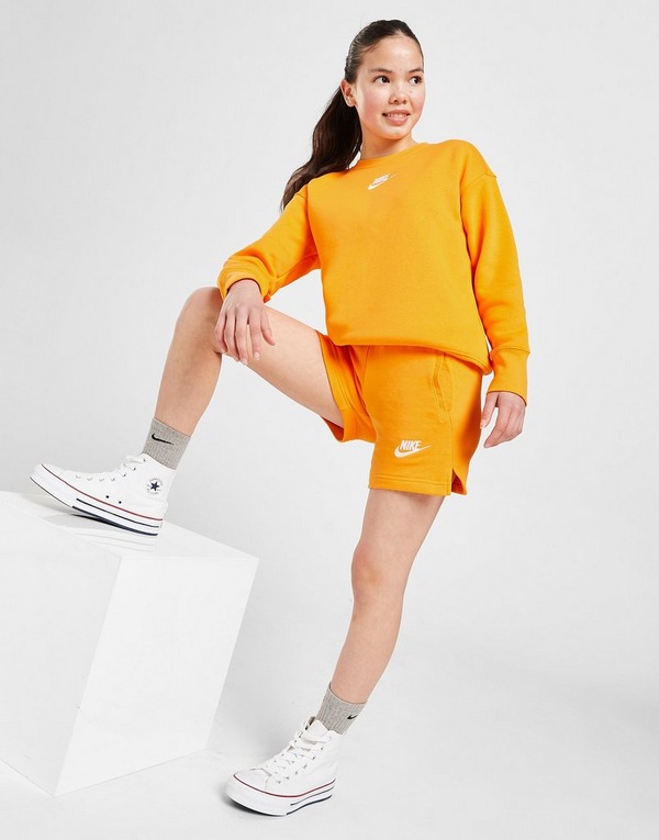 Nike Girls' Sportswear Club French Terry Shorts Junior