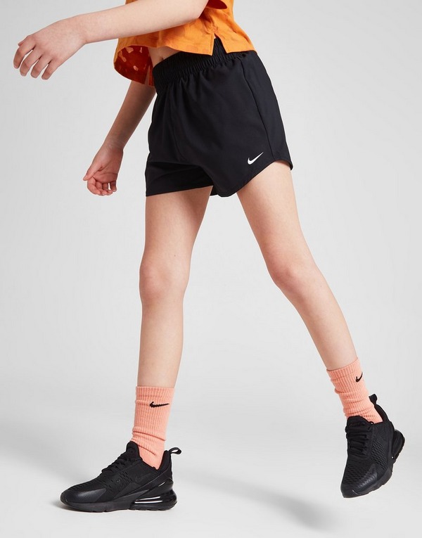 Black Nike Girls' Fitness Dri-FIT Shorts Junior