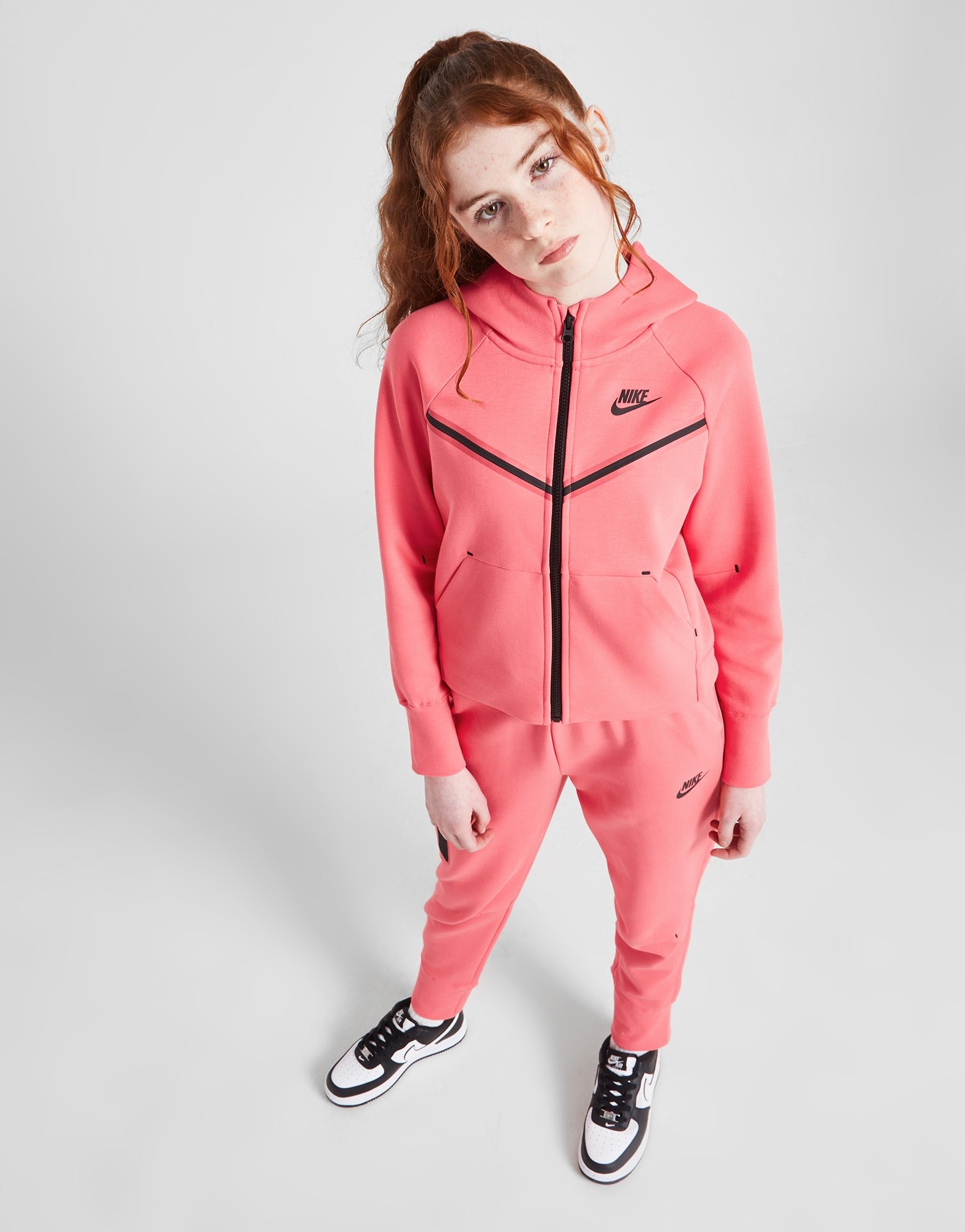 nike sweat suit pink
