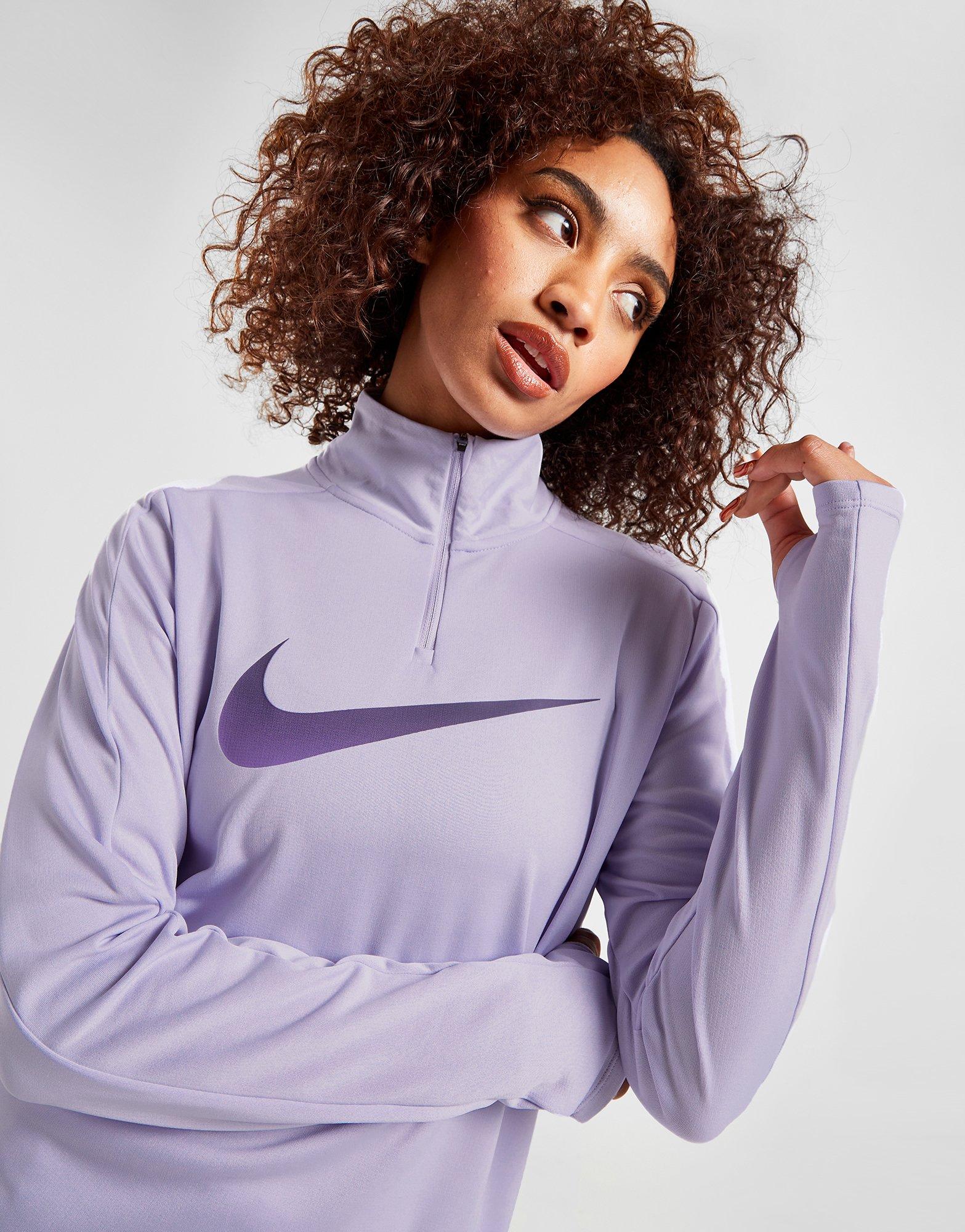 nike purple swoosh top