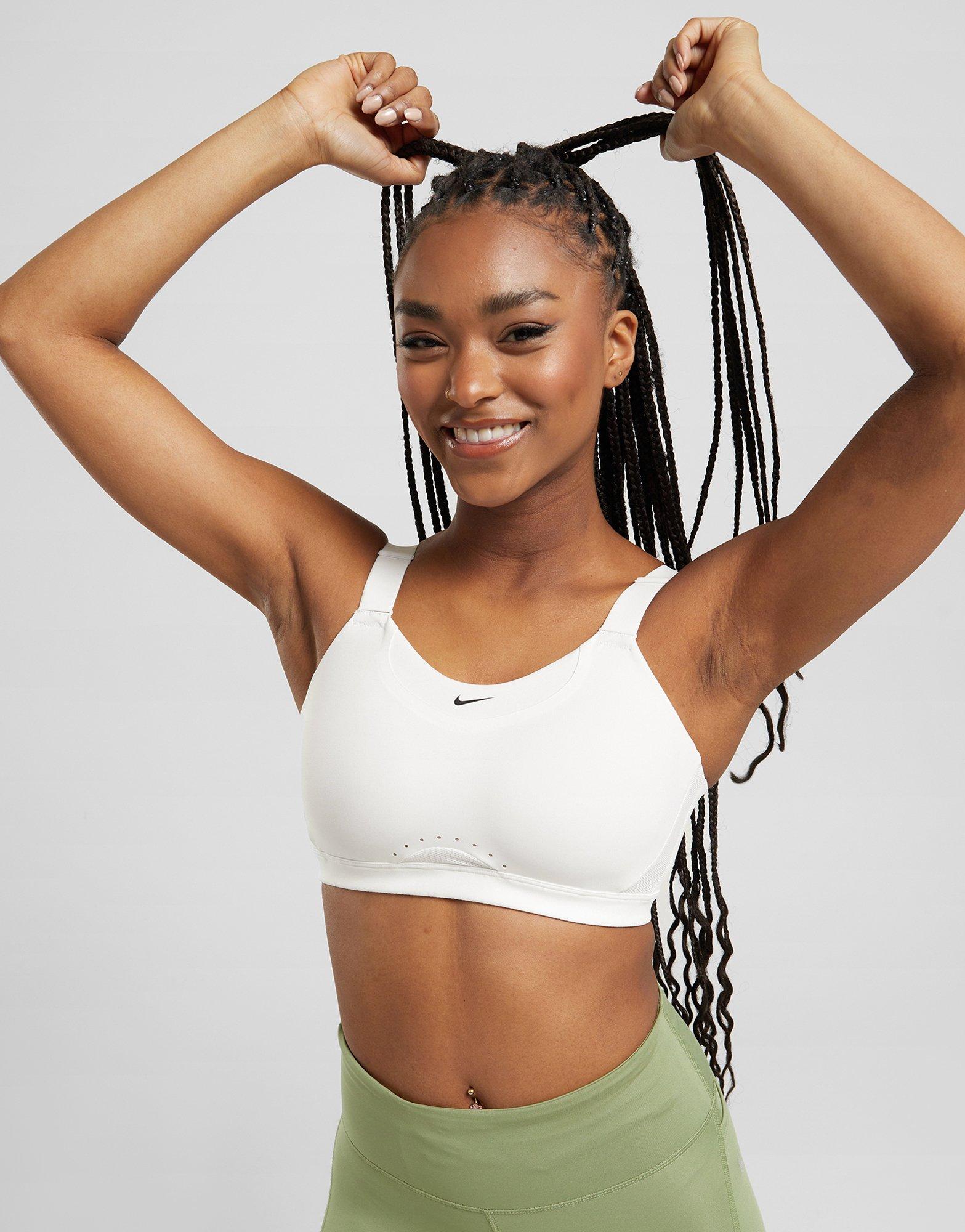 Nike Training Alpha Reggiseno sportivo Donna in Bianco | JD Sports