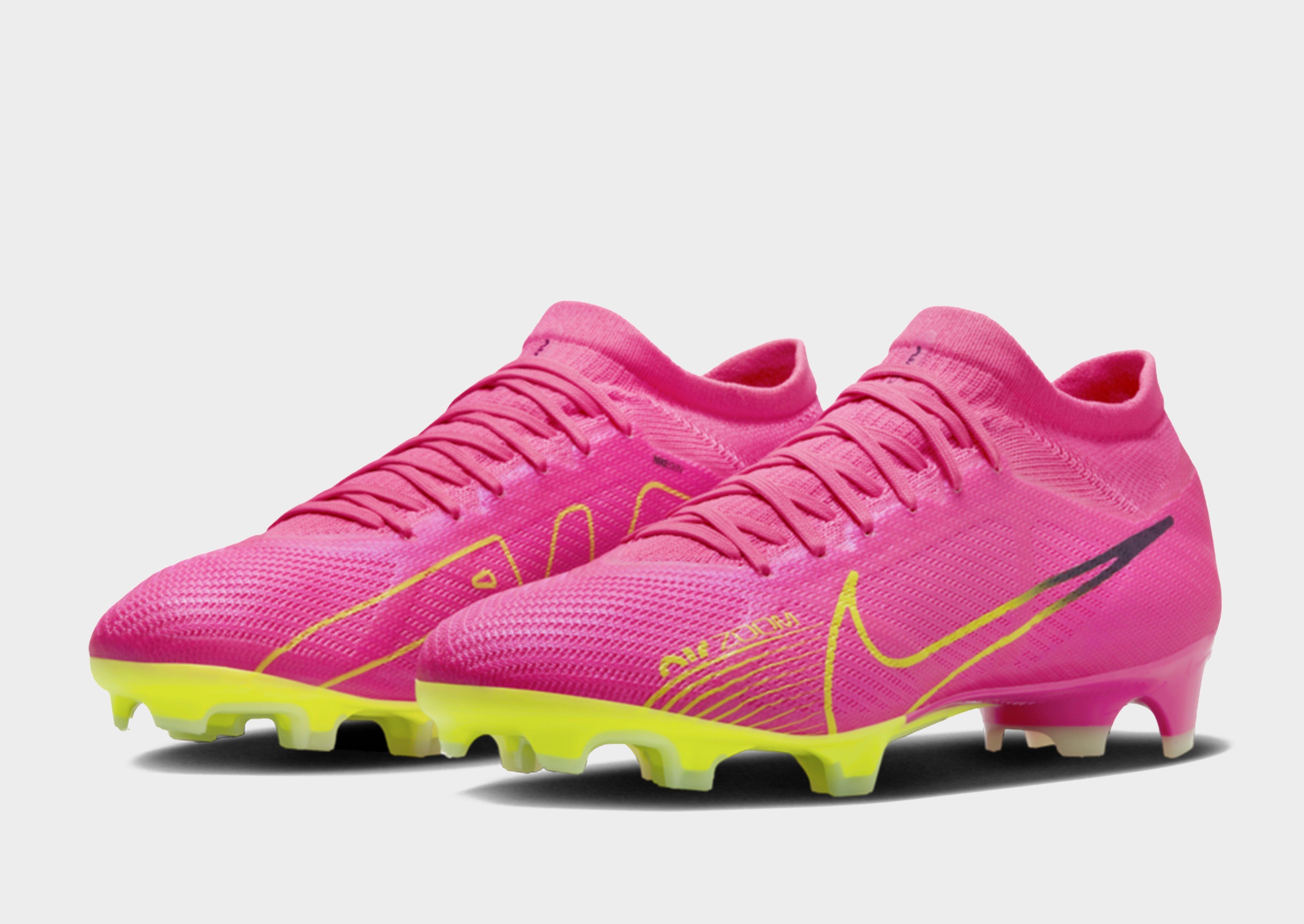 Nike Air Zoom Mercurial Vapor 15 Elite FG Soccer Cleat Pink/Yellow/Dark  Grey DJ4978-605 – Soccer Zone USA