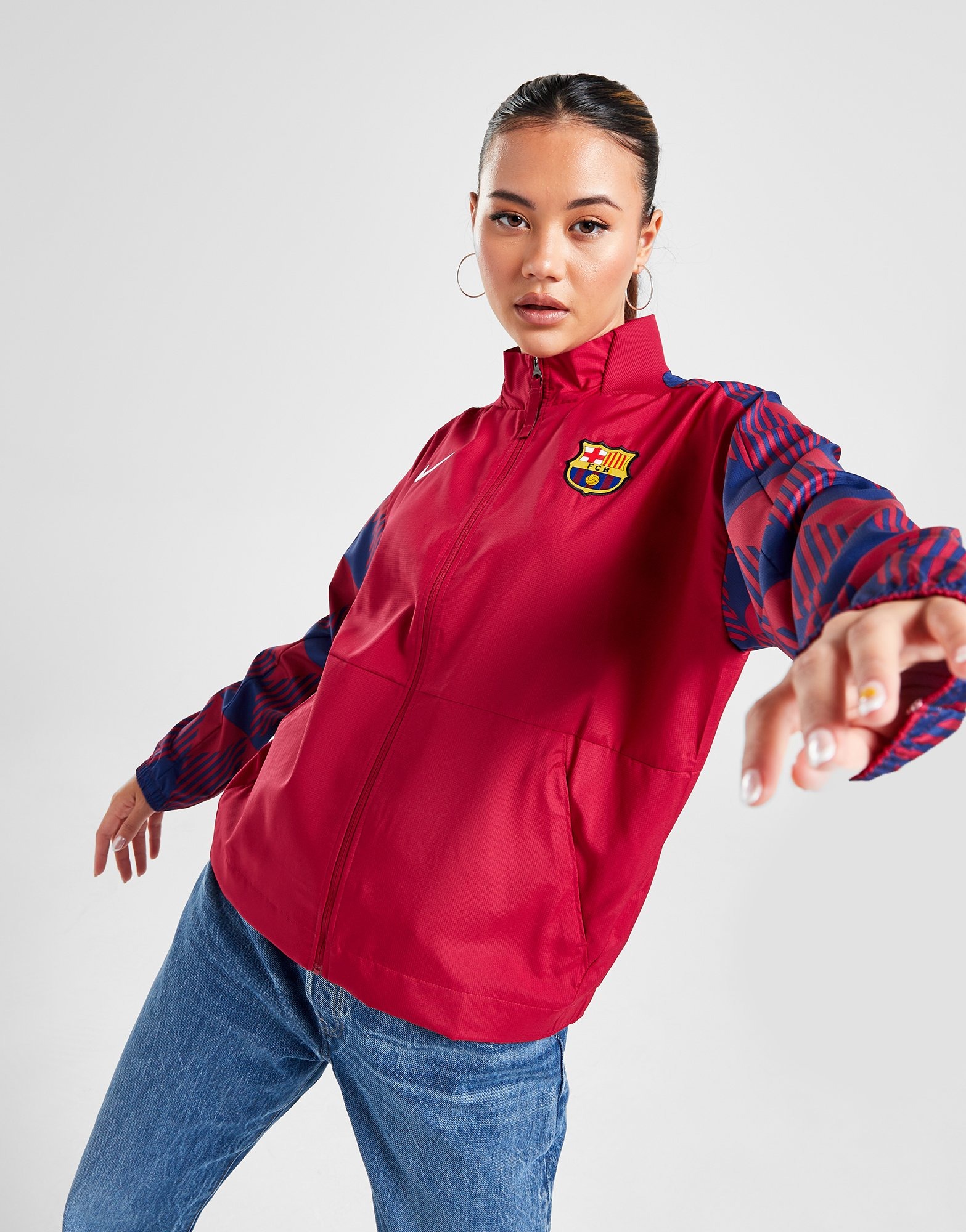 bekennen Komkommer Uitrusten Red Nike FC Barcelona Anthem Jacket | JD Sports UK