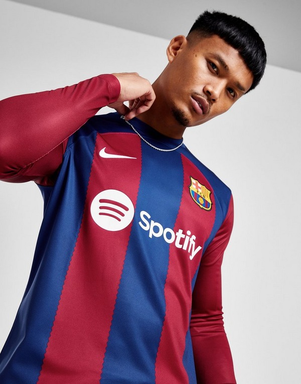 Blue FC Barcelona 2023/24 Home Long Sleeve Shirt | JD Sports