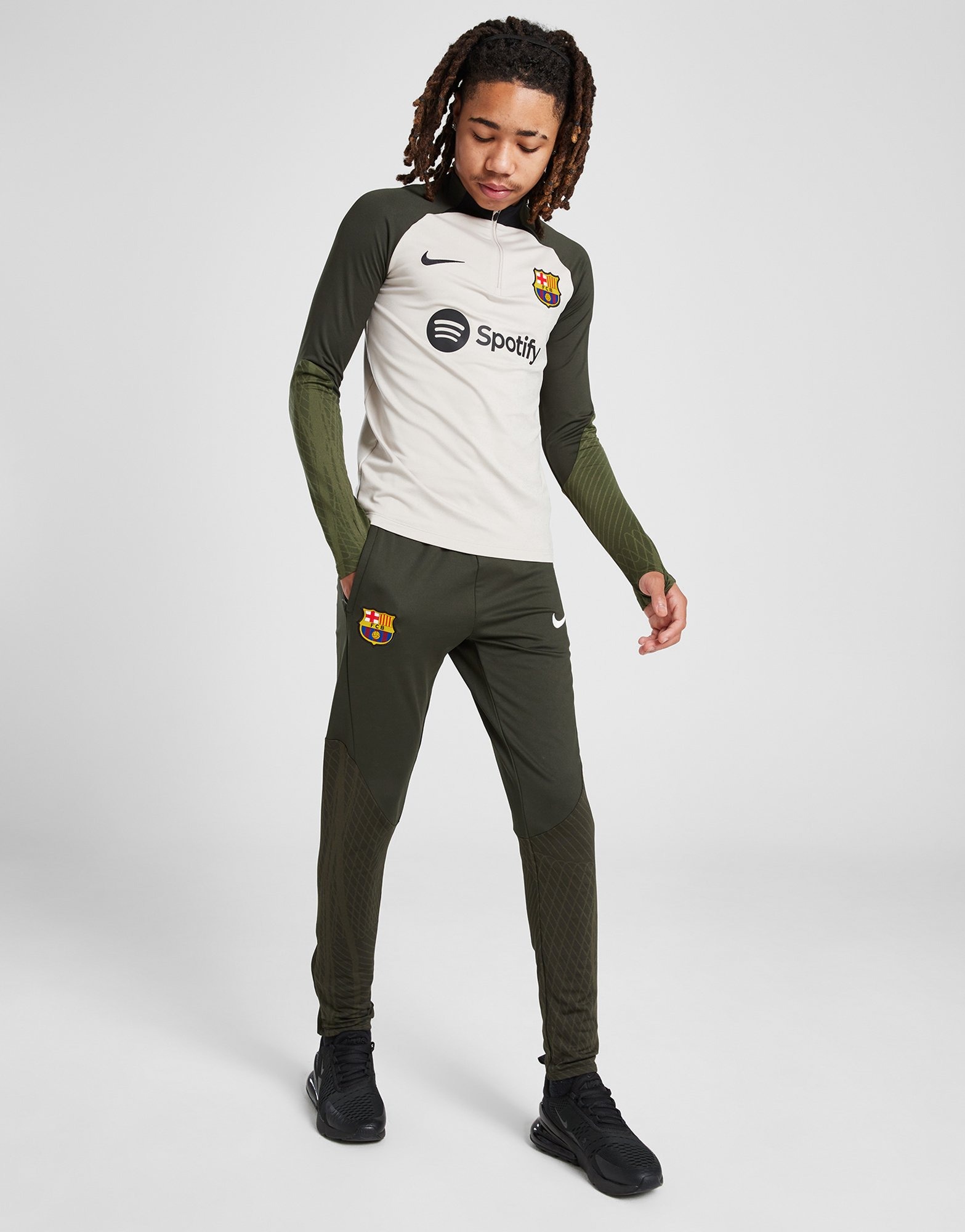 Green Nike FC Barcelona Strike Track Pants Junior | JD Sports UK