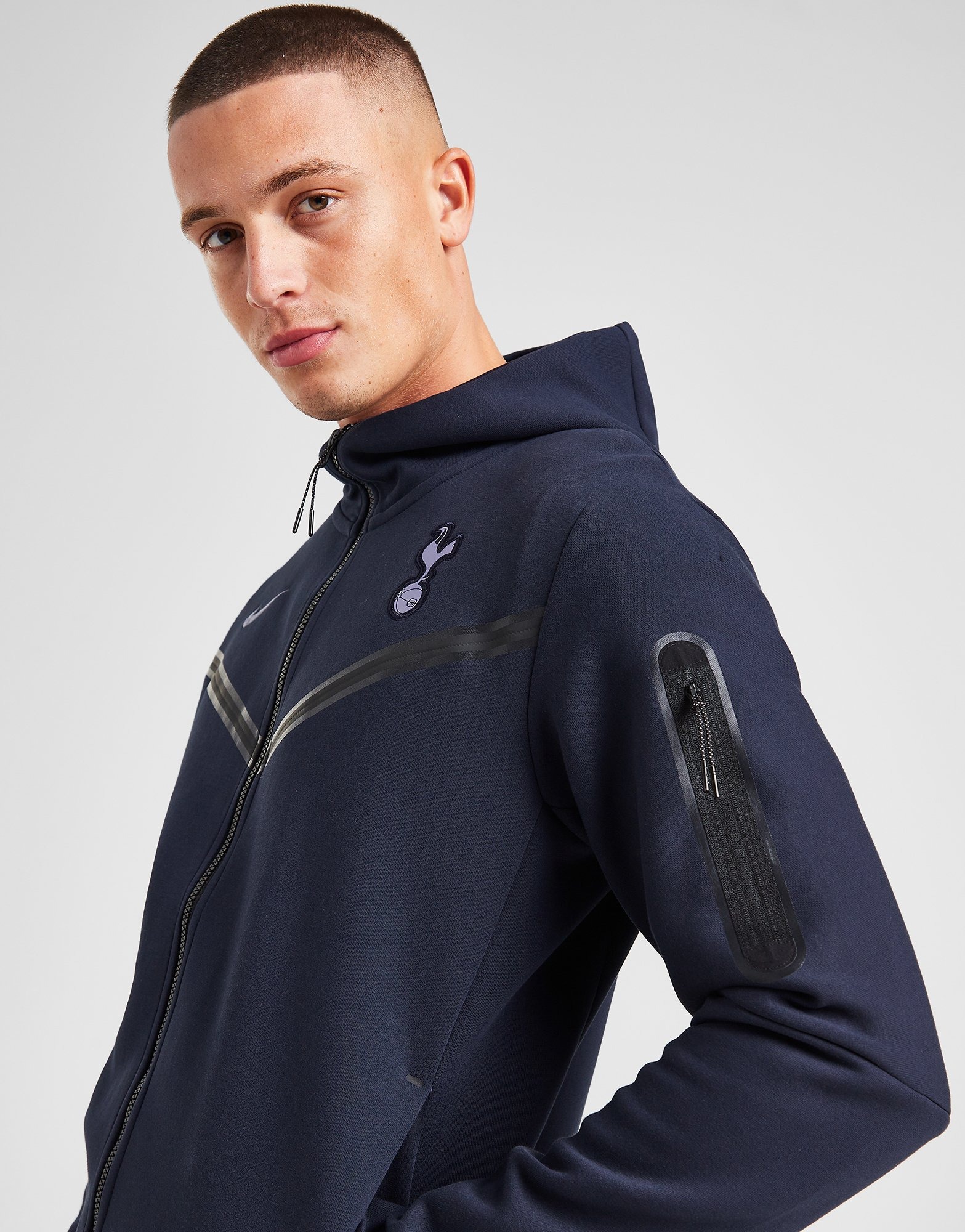 Spurs Adult Nike Navy Tech Fleece Hoodie 2023/24, Size XL