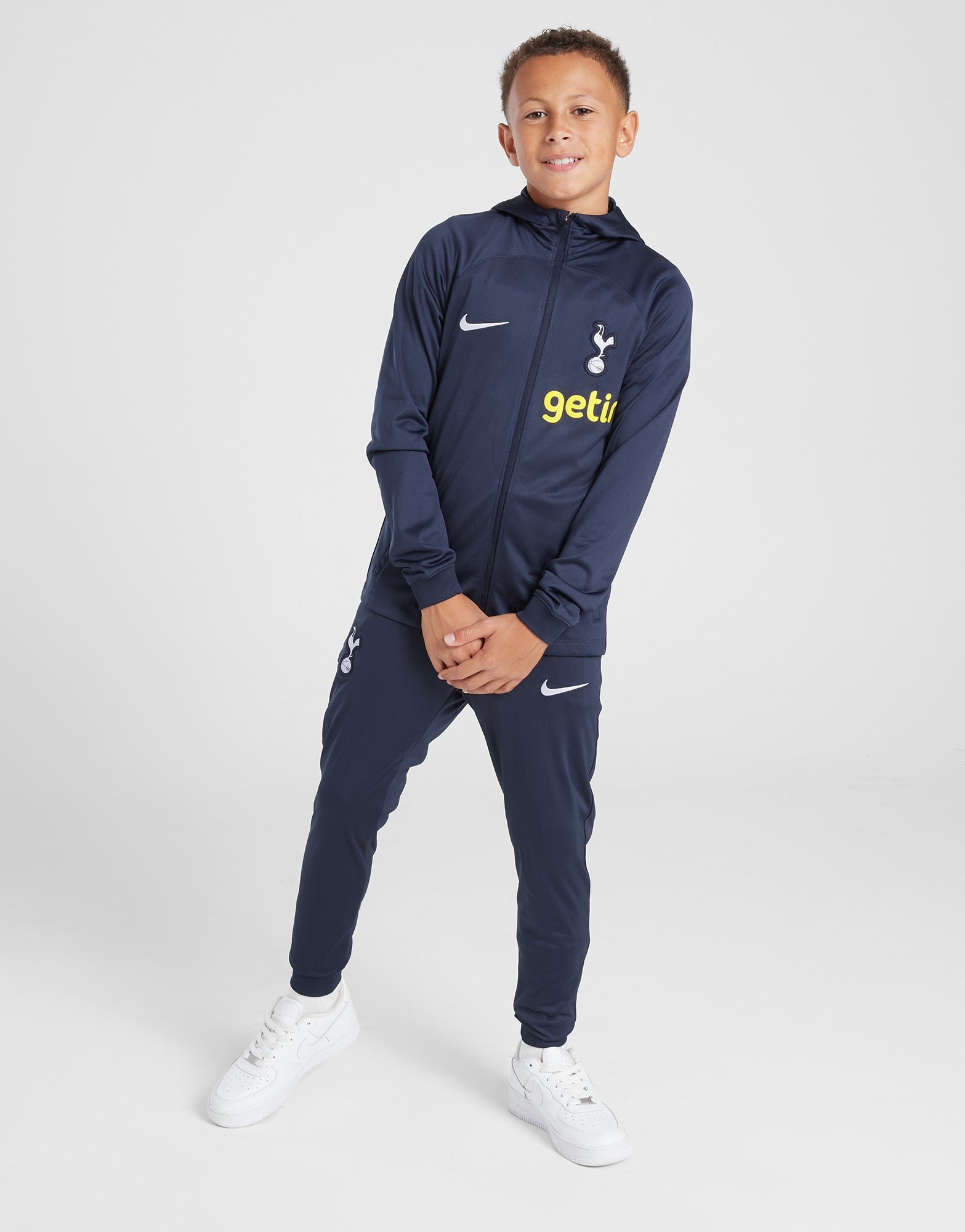 Blue Nike Tottenham Hotspur FC Strike Hood Tracksuit Junior - JD Sports ...