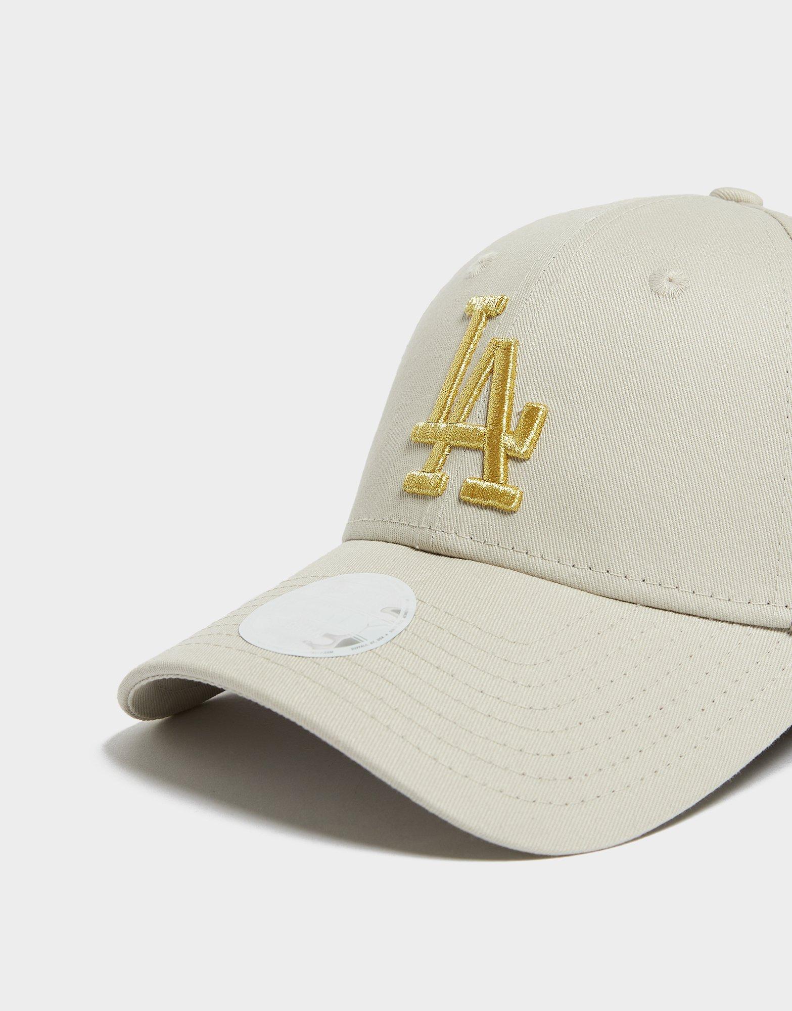 New Era Metallic Logo 9Forty Los Angeles Dodgers Cap Wmn (stone/gold)
