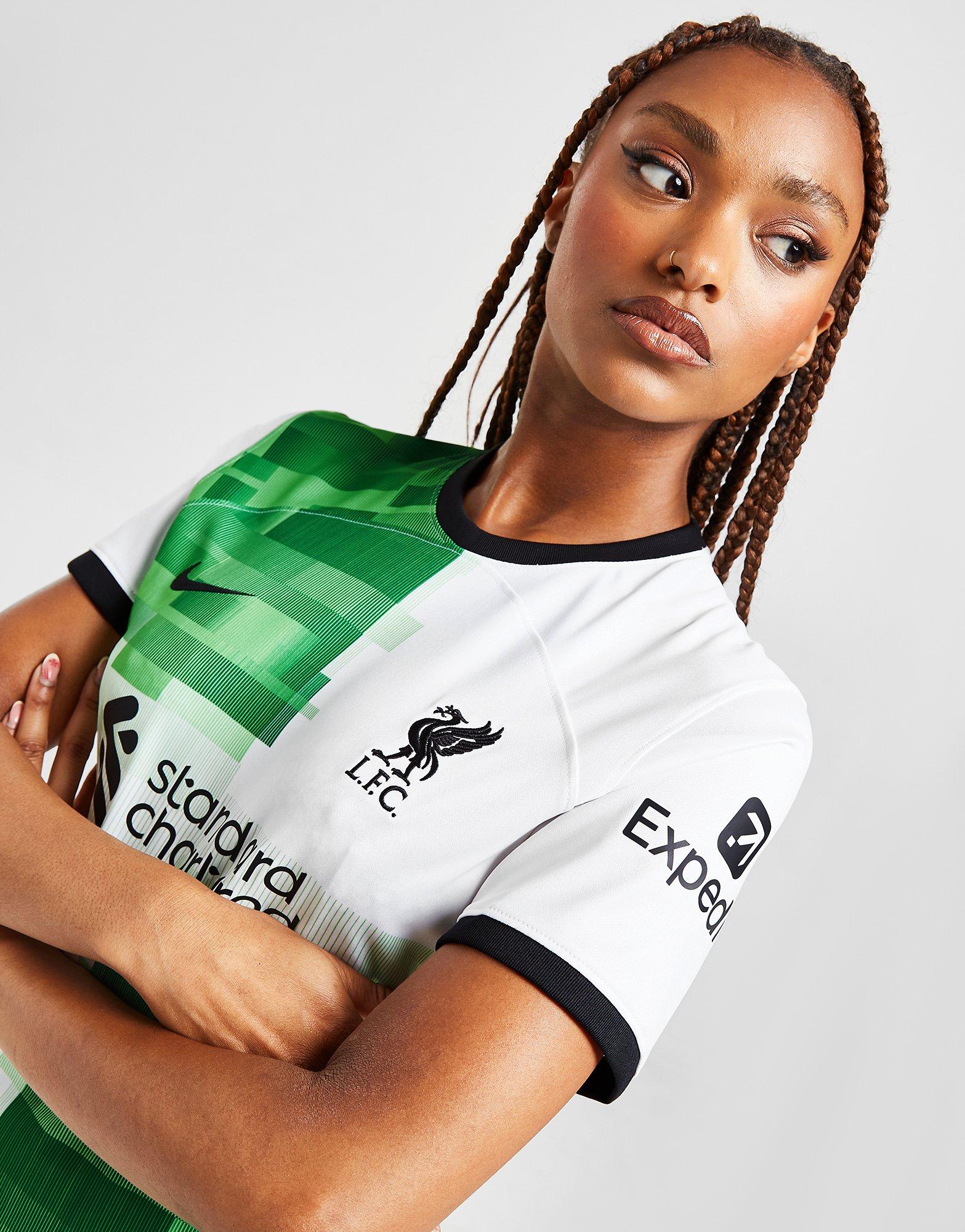 White Nike Liverpool FC 2023/24 Away Shirt Women's