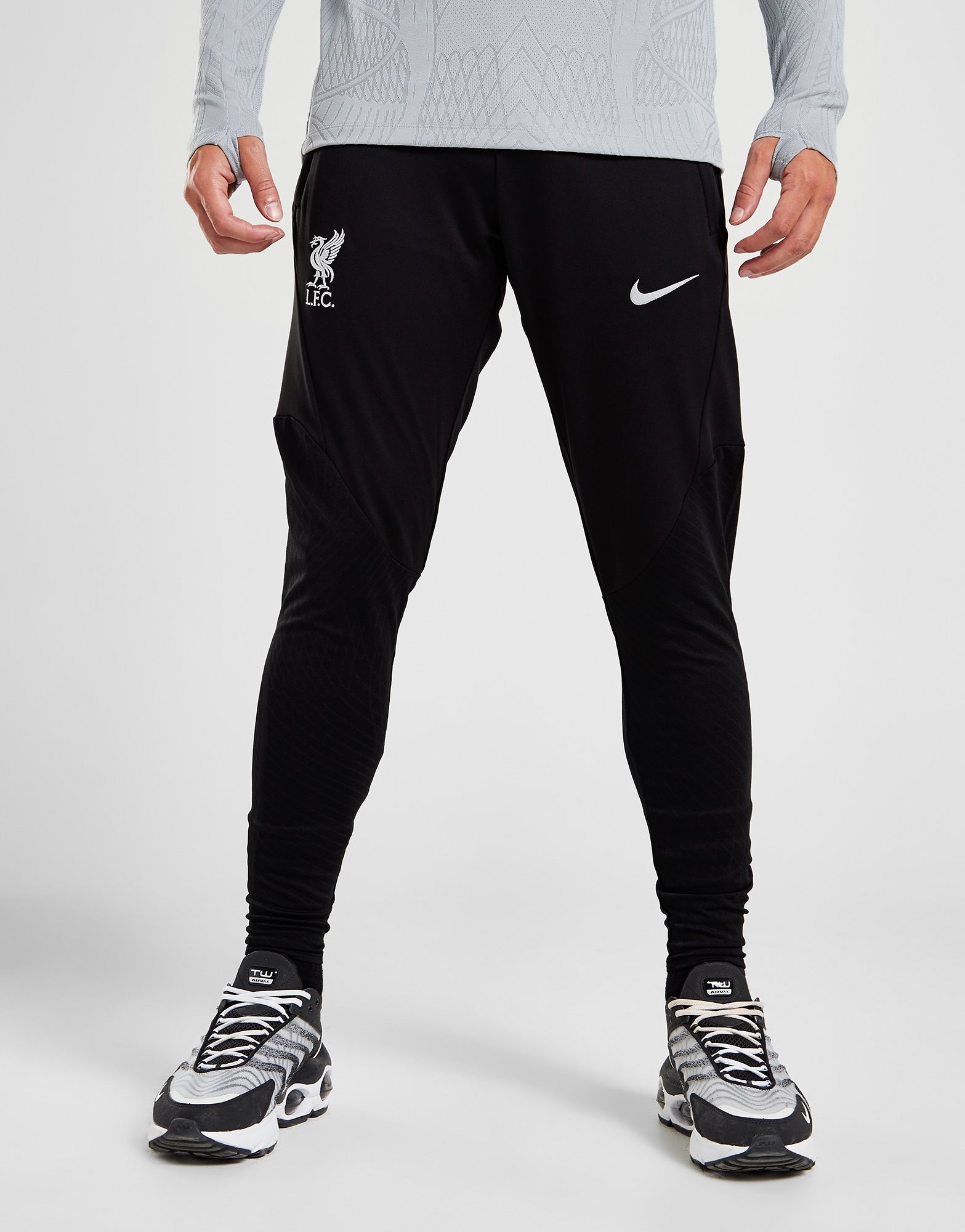 Pantalon Jogging Homme Slim Fit - Marque - Noir - Fitness - Respirant -  Poches Zippées