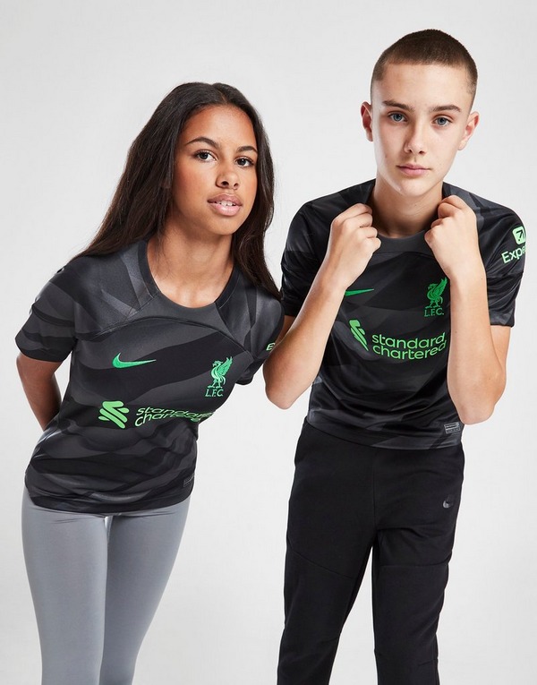 Black Nike Liverpool FC 2023/24 Goalkeeper Shirt Junior - JD Sports Ireland