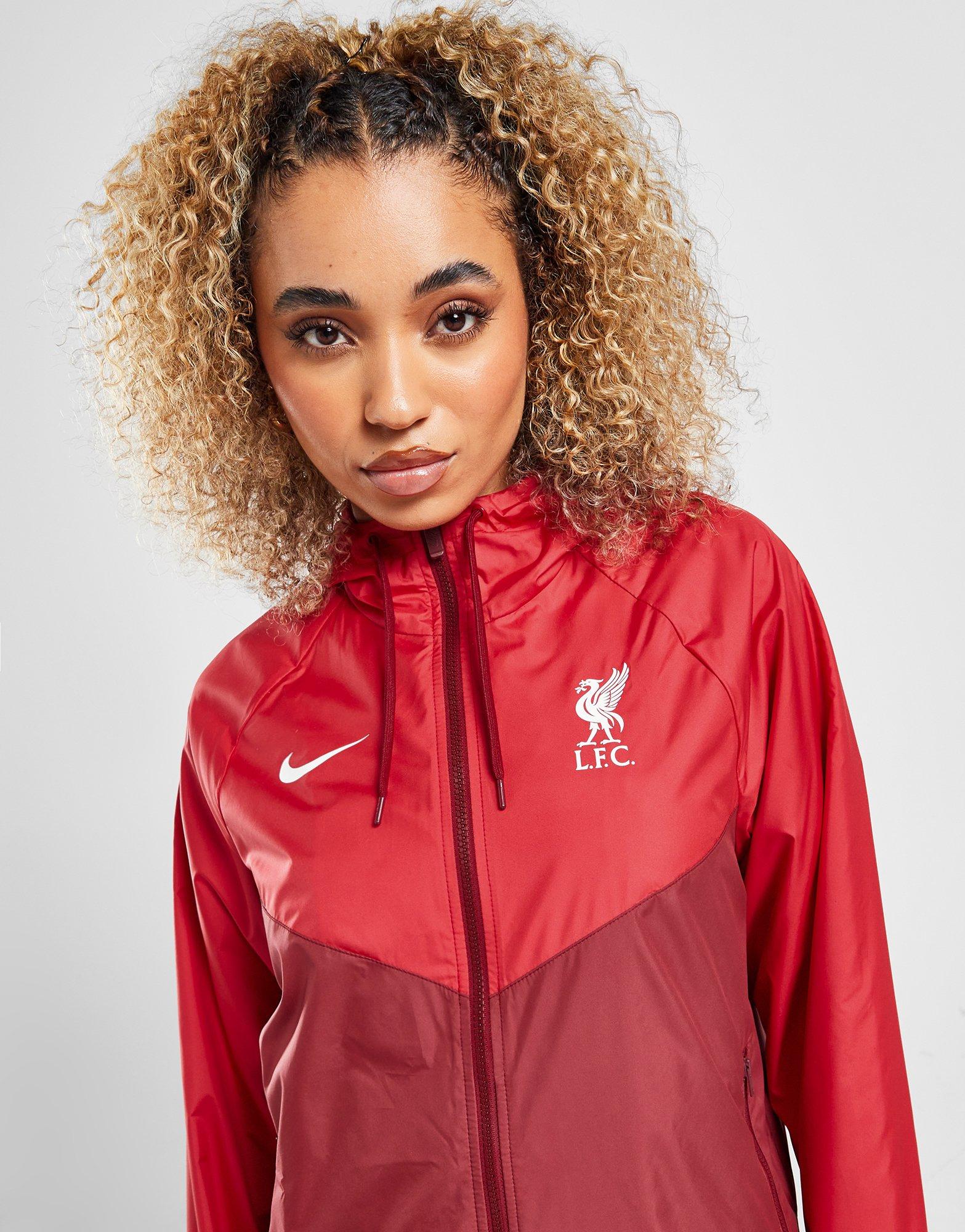 Nike windbreaker women on sale red