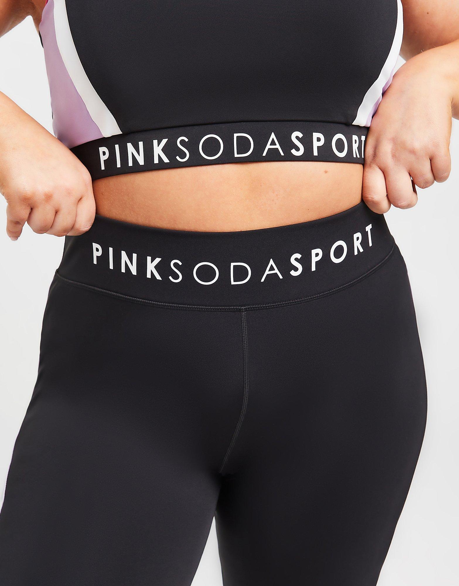 Pink Soda Sport Plus Size Paradise Colour Block Tights
