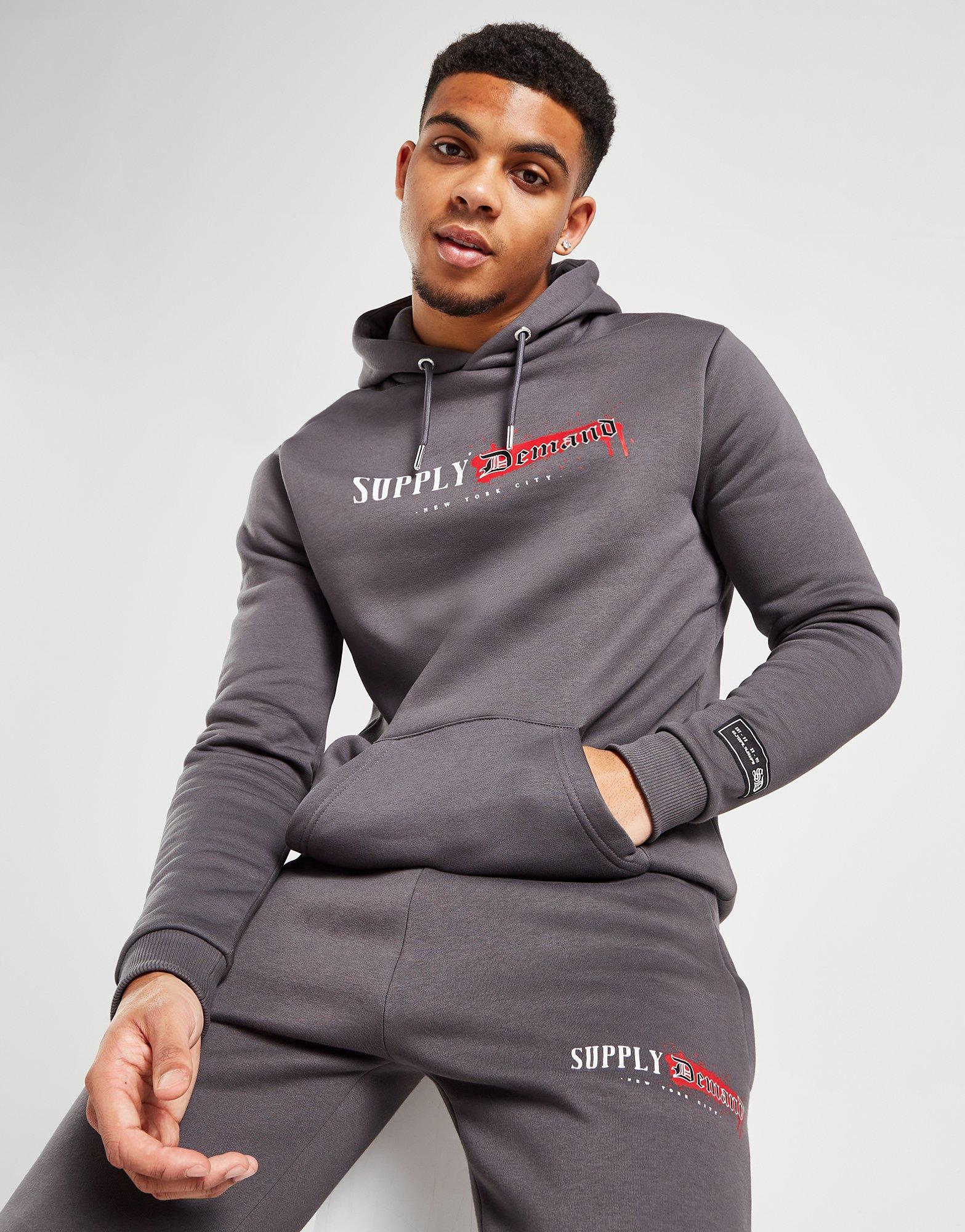 Grey Supply u0026 Demand Tagged Hoodie | JD Sports Global