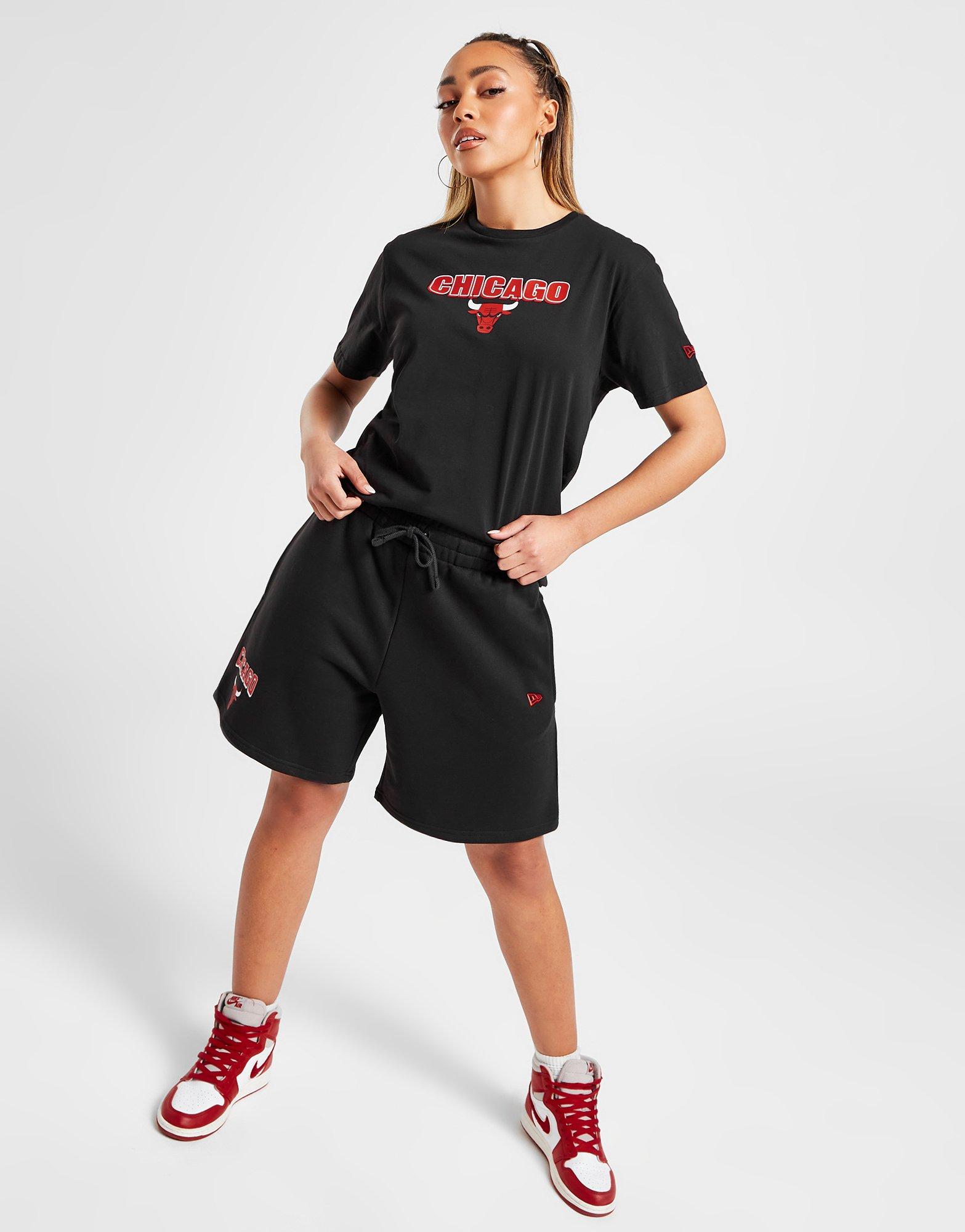 T-Shirt New Era Back Body Water Print NBA Chicago Bulls - Black - men´s 