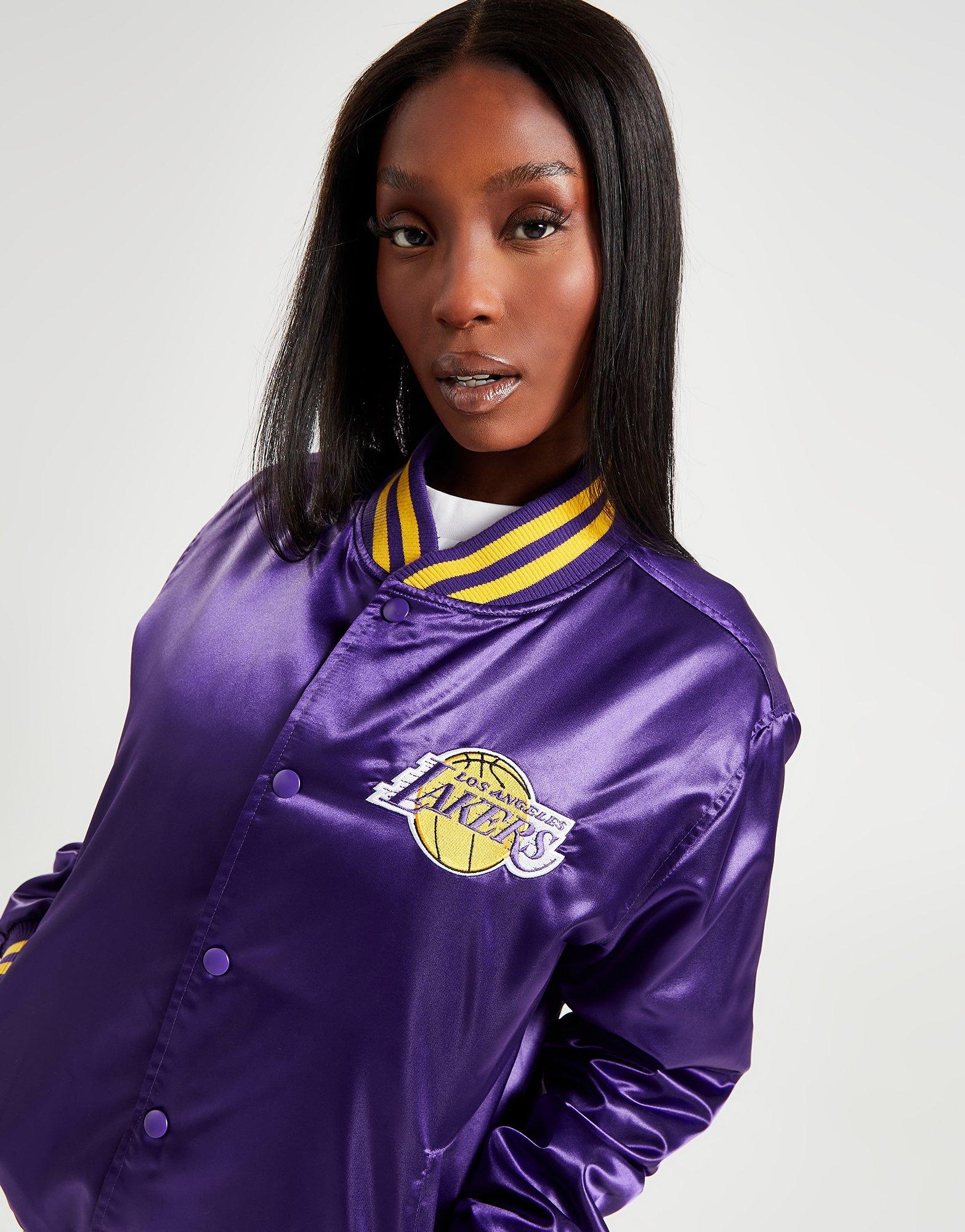 Bomber La Lakers Purple Satin Jacket