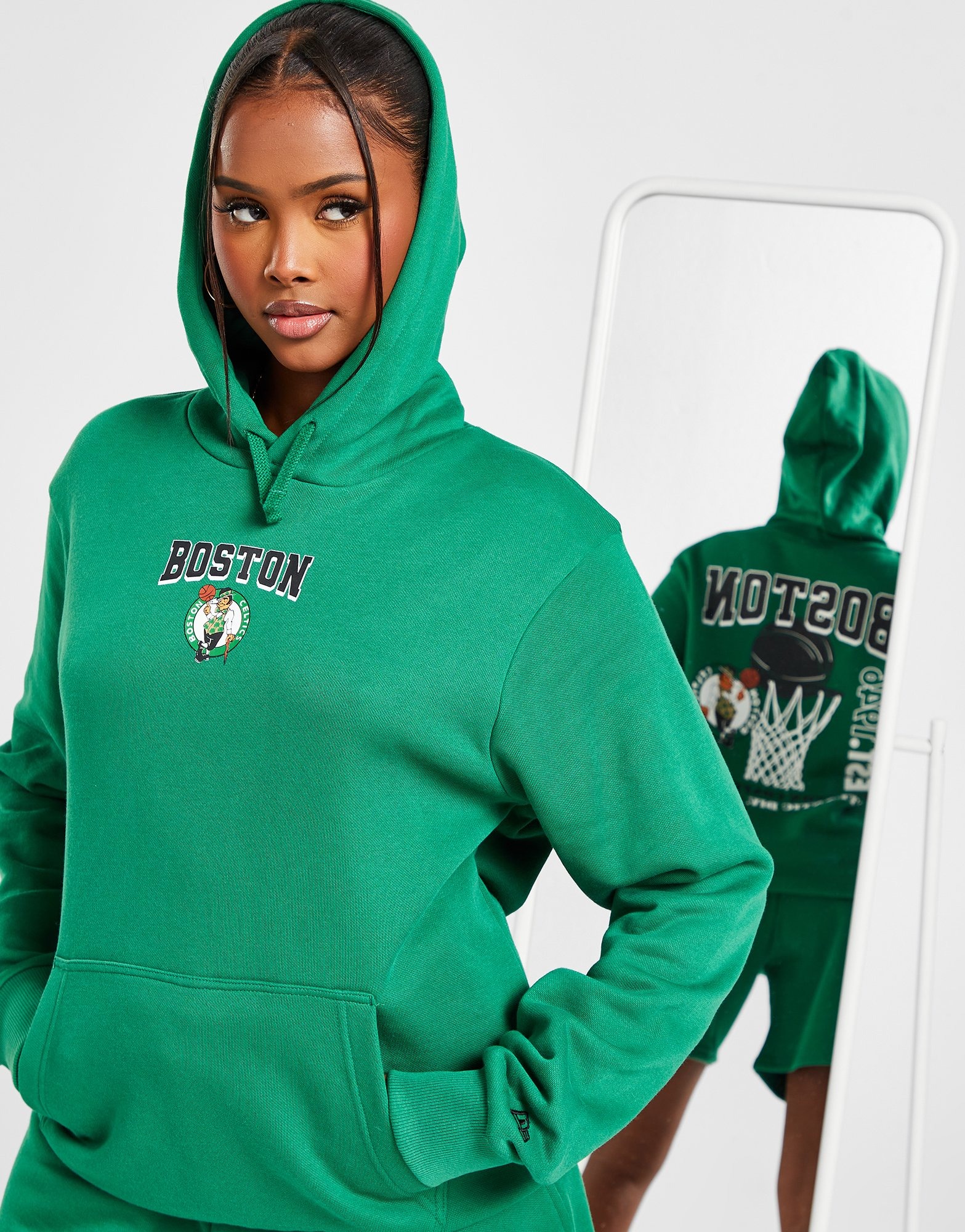 New Era NBA Boston Celtics Graphic Hoodie Women s