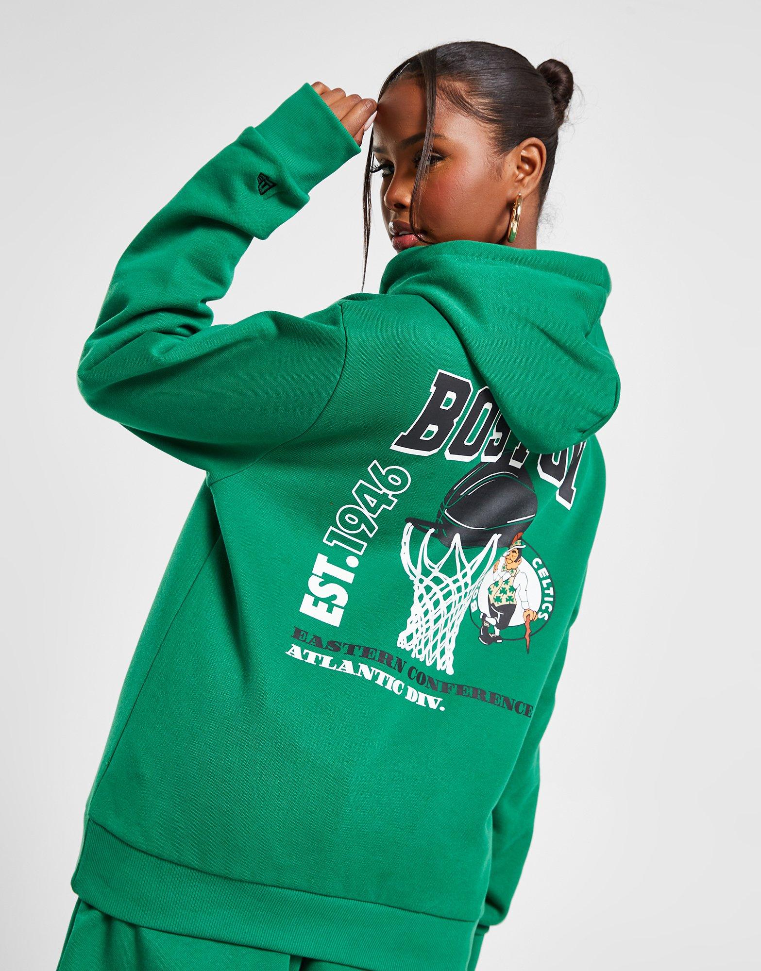 Green New Era NBA Boston Celtics Graphic Hoodie Women's | JD Sports UK