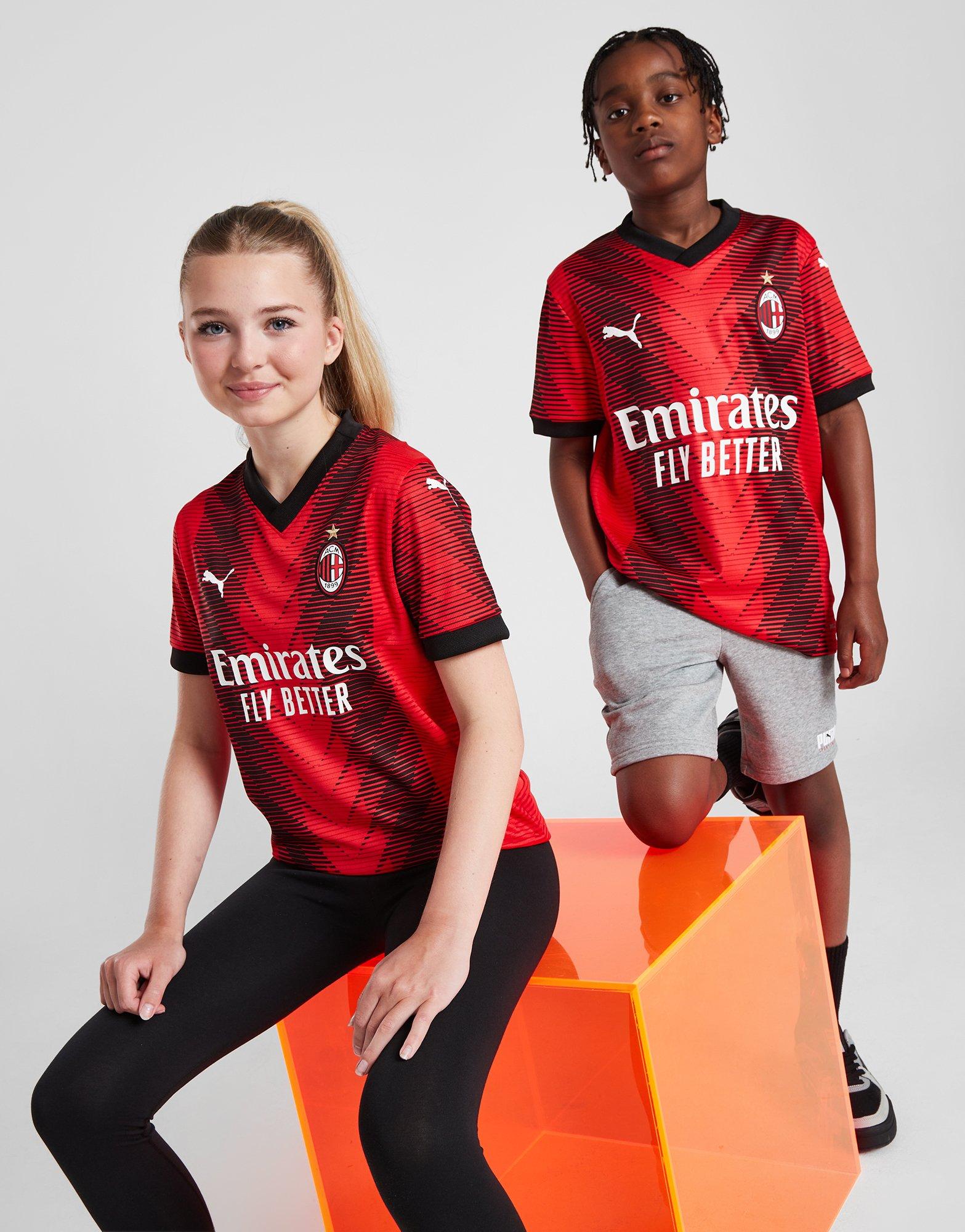 Red Puma AC Milan 2023/24 Home Shirt Junior - JD Sports Global