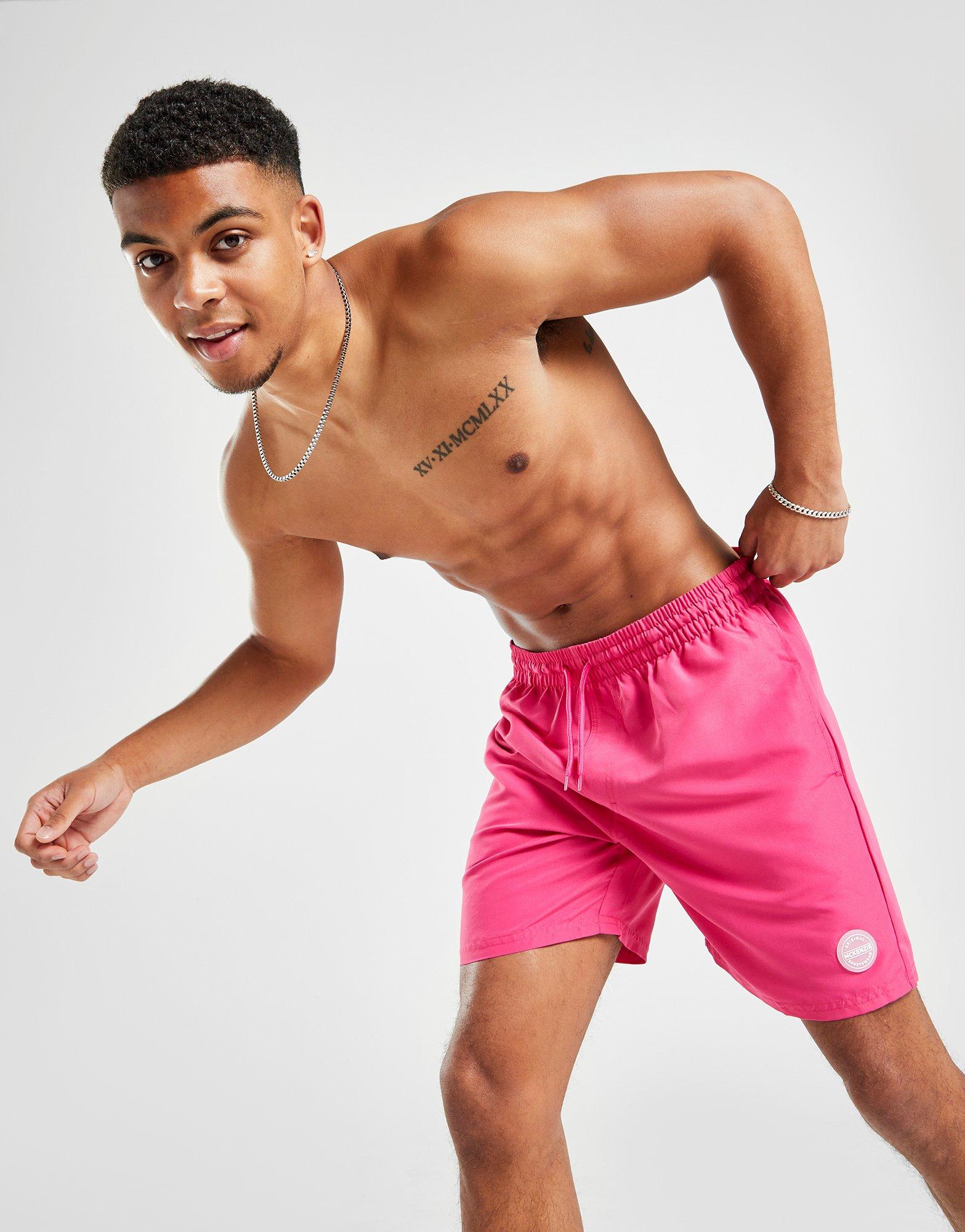 Aanval Soldaat staking Roze McKenzie Essential Long Length Swim Shorts - JD Sports Nederland