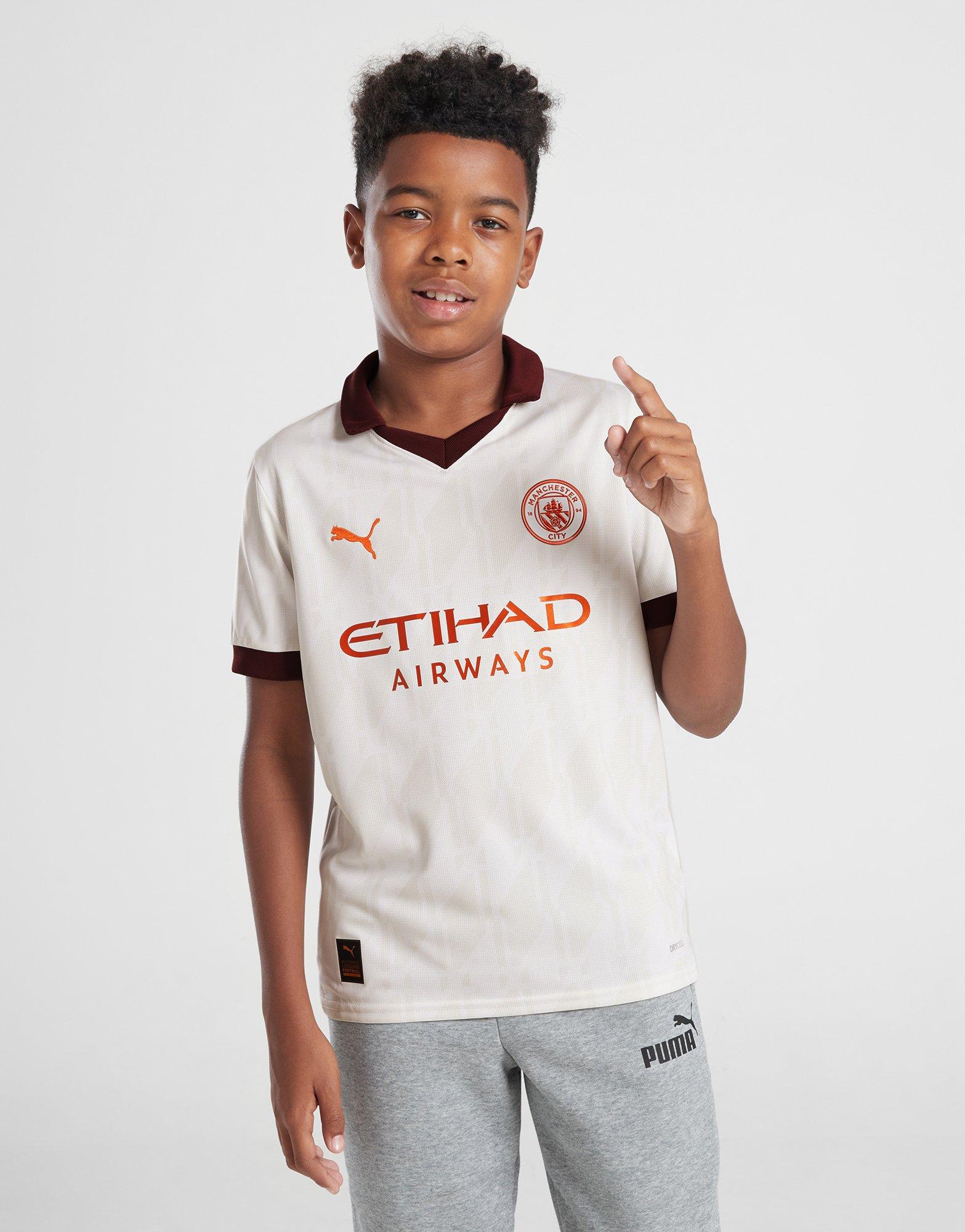 Puma Manchester City Away Junior Short Sleeve Jersey 2021/2022