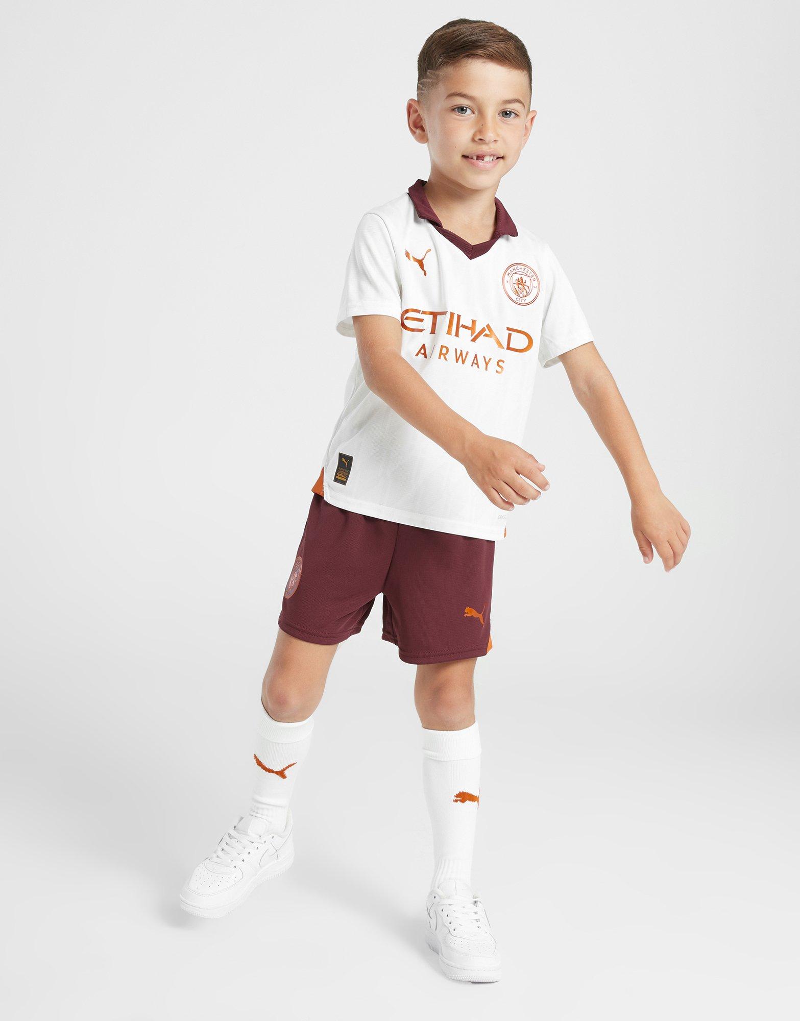 White Puma Manchester City FC 2023/24 Away Kit Children - JD Sports Global