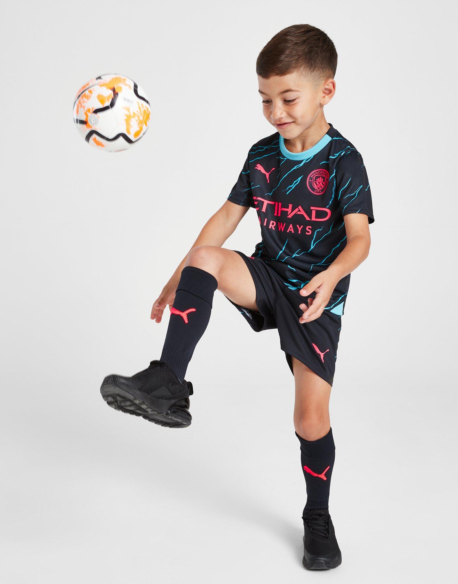 Blue Puma Manchester City FC 2023/24 Third Kit Children | JD Sports UK