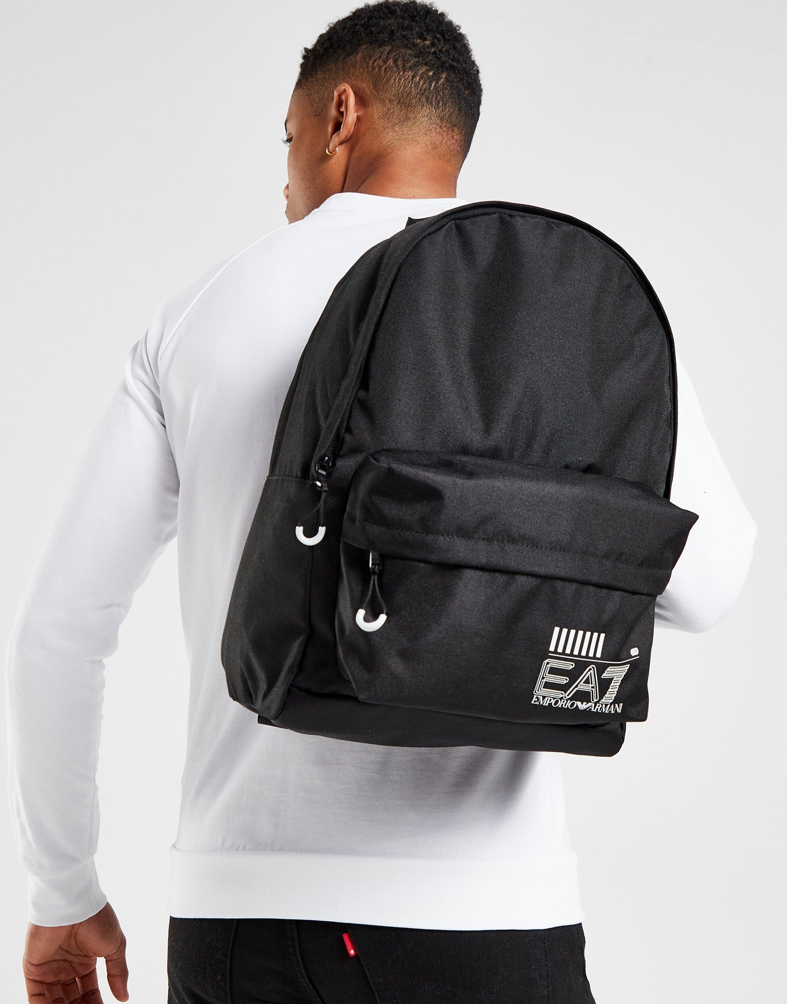 Emporio Armani One-shoulder Backpack in Black for Men