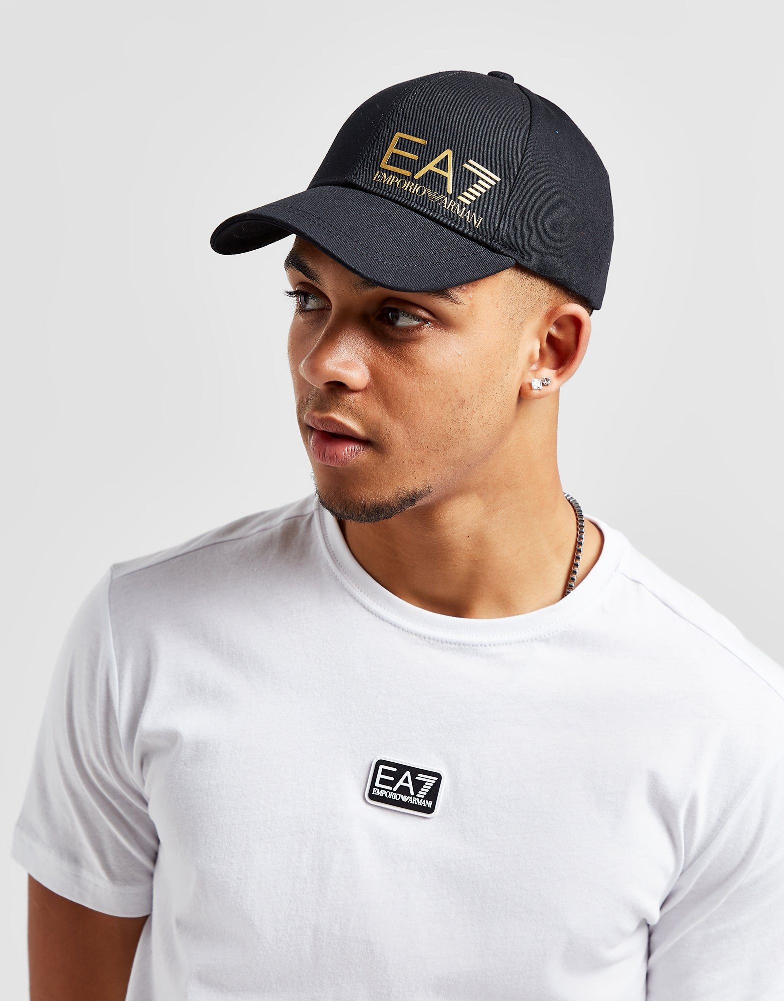 Emporio Armani EA7 Training Logo Cappello in Nero JD Sports