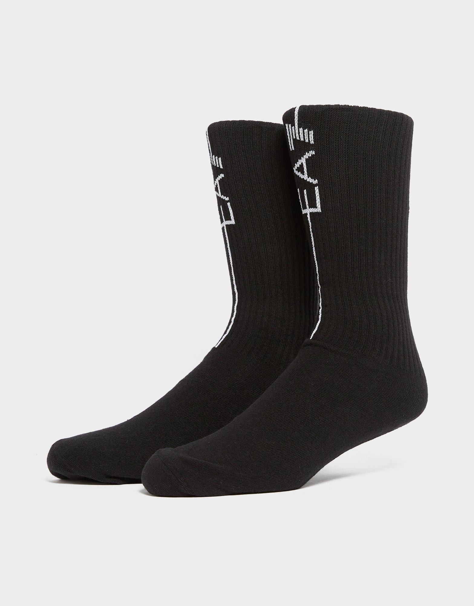 Black Emporio Armani EA7 2 Pack Crew Socks JD Sports Global