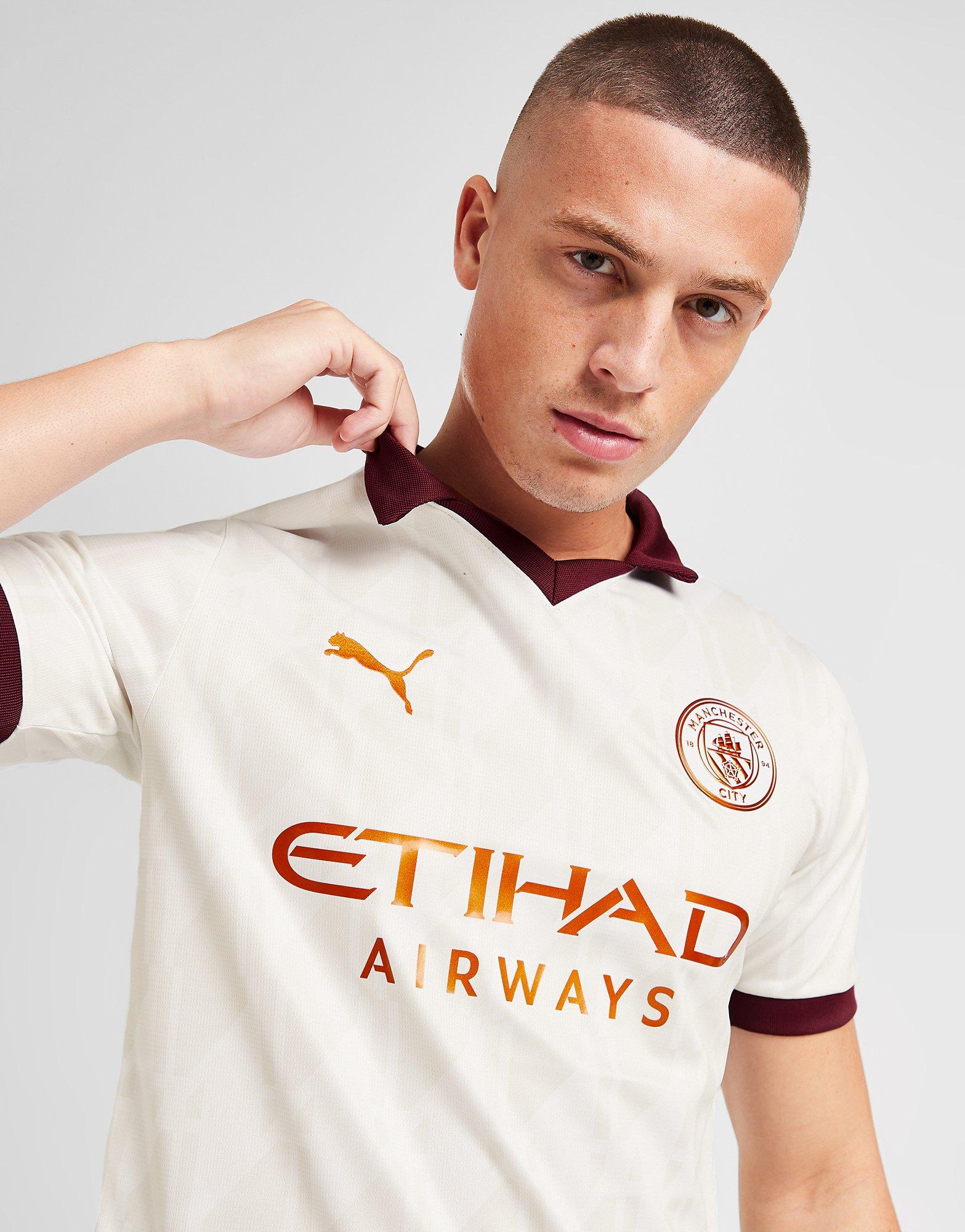  Manchester City Kids Away Shirt 2023/24 Season - Long Sleeve -  White - Size: XXS : Sports & Outdoors